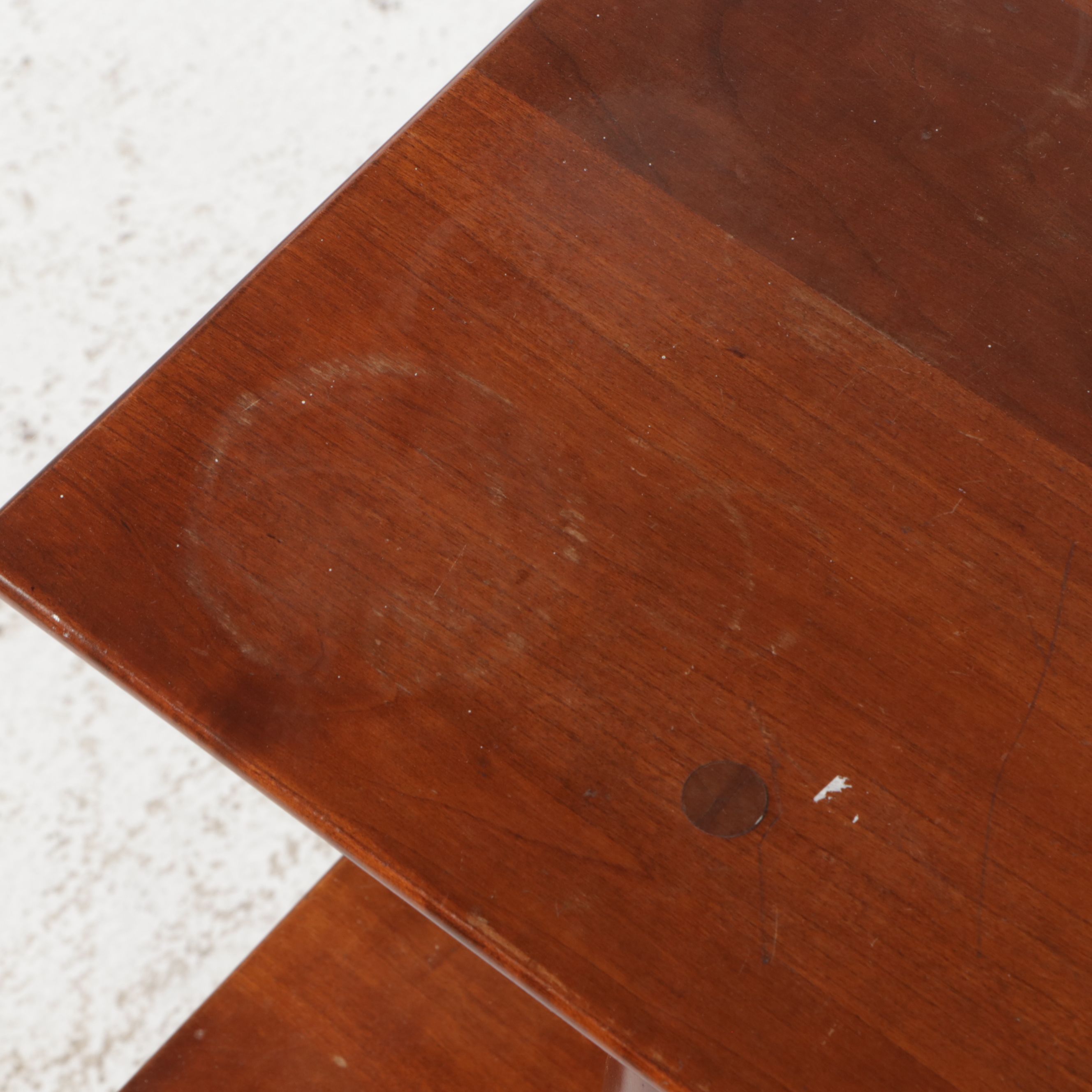 Willett Mid Century Modern Transitional Cherry Console Table