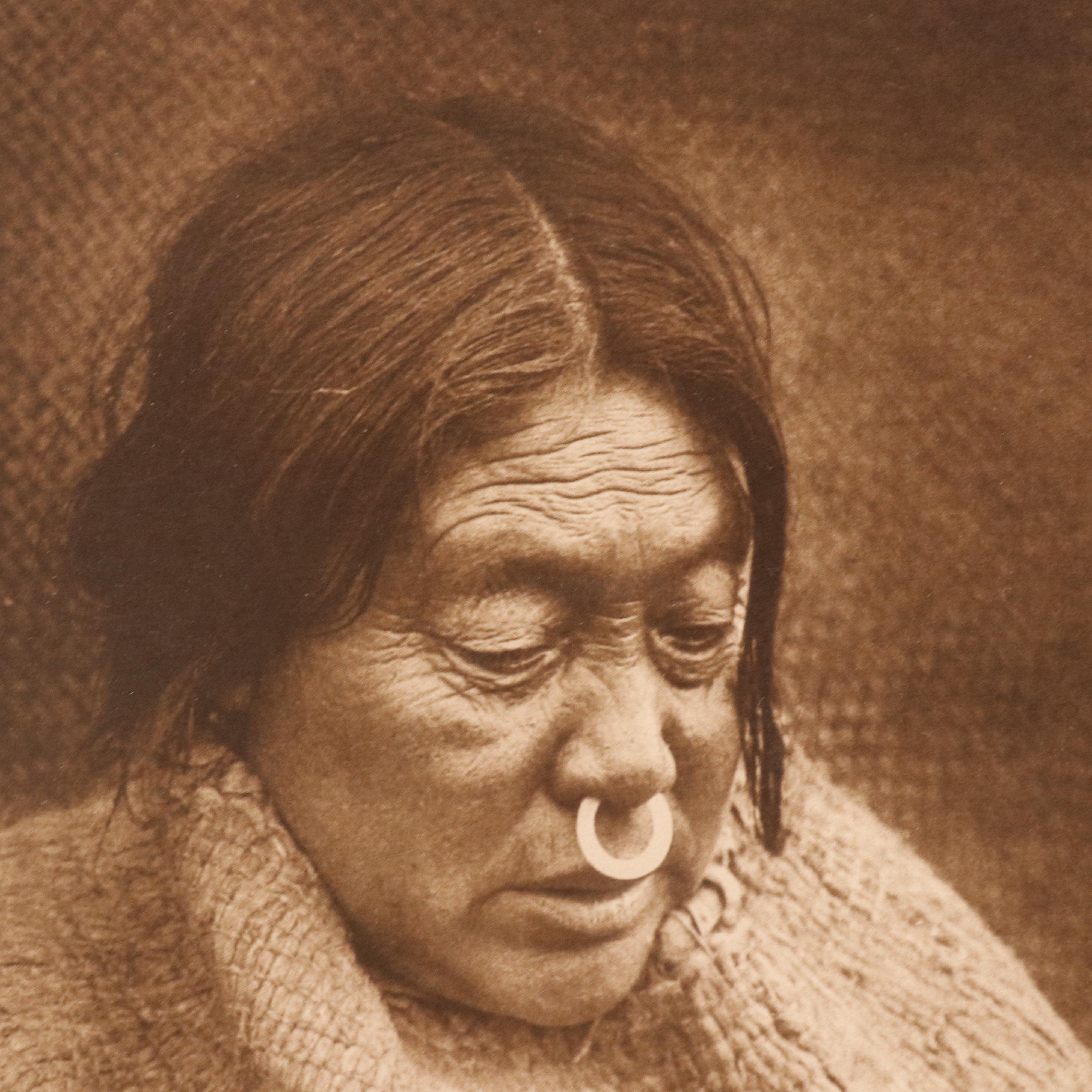 Offset Lithograph After Edward S. Curtis "Painting a Hat - Nakoaktok," 2004