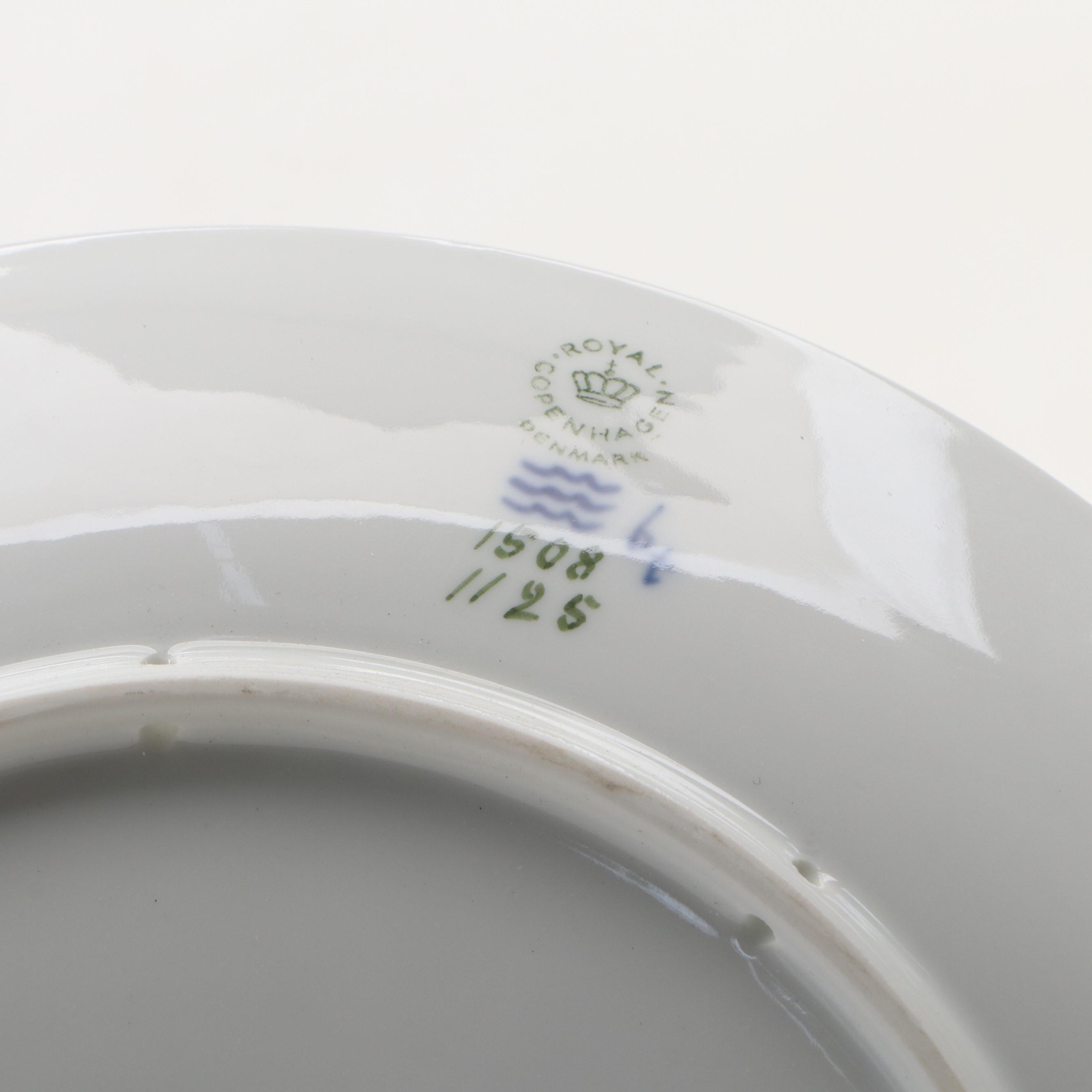 Danish Bing & Grøndahl Porcelain Figurines with Royal Copenhagen Ceramic Plate