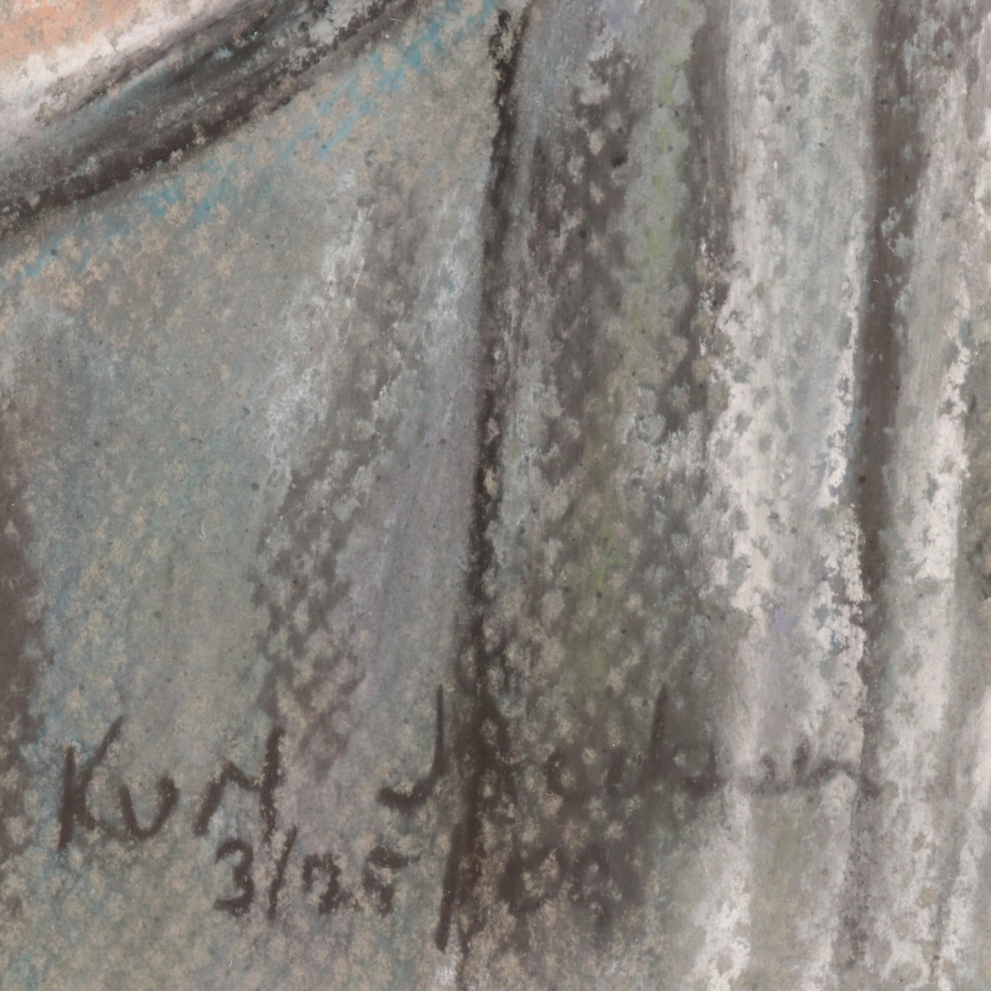 Kurt Jackson Pastel Drawing of Chipmunk, 2009