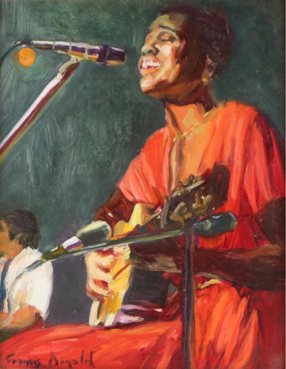 Francis Donald Oil Painting "The Blues Singer"