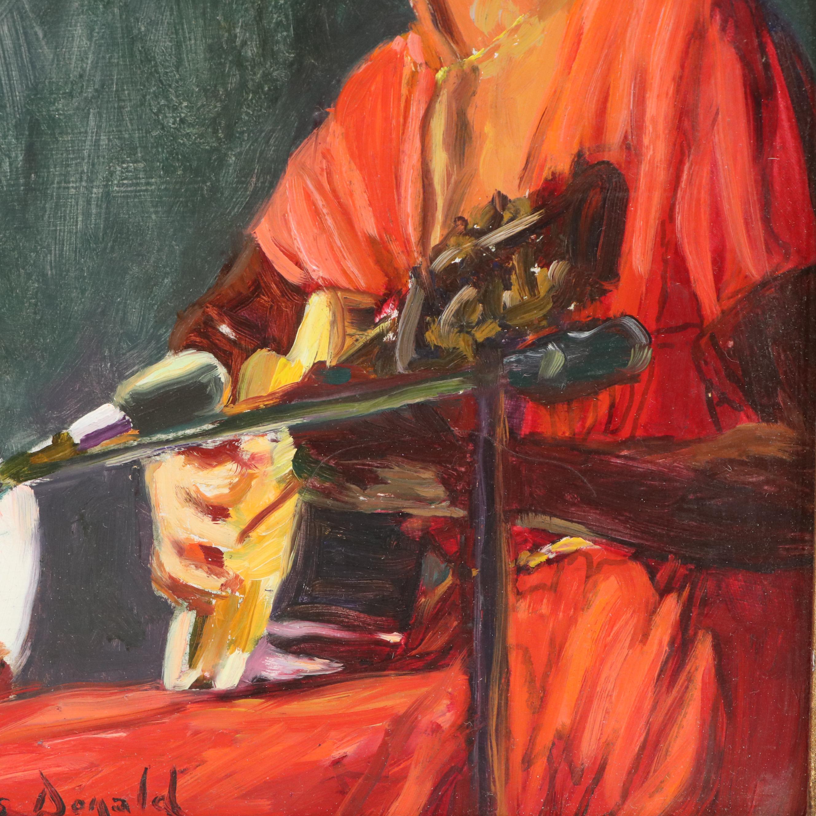 Francis Donald Oil Painting "The Blues Singer"