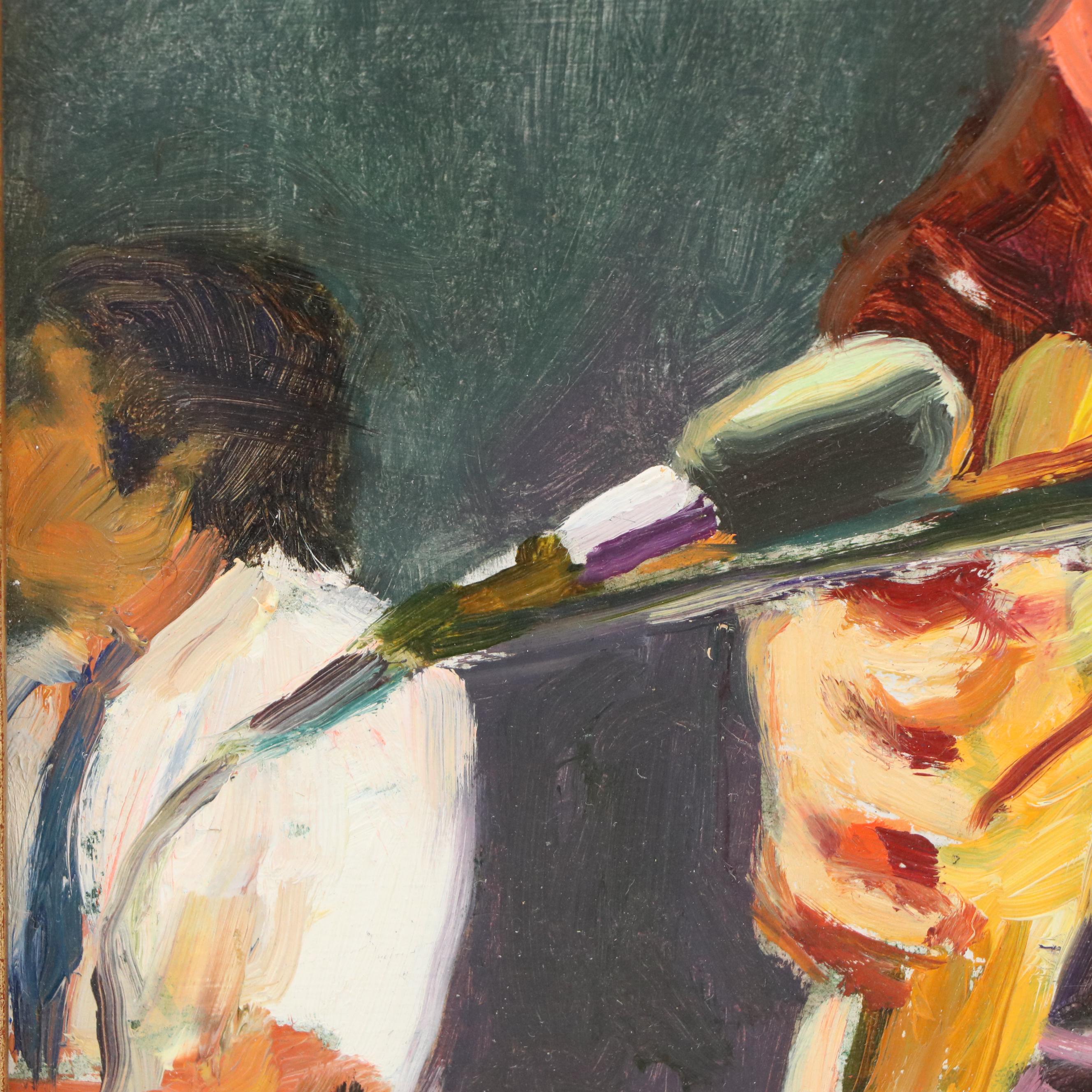 Francis Donald Oil Painting "The Blues Singer"