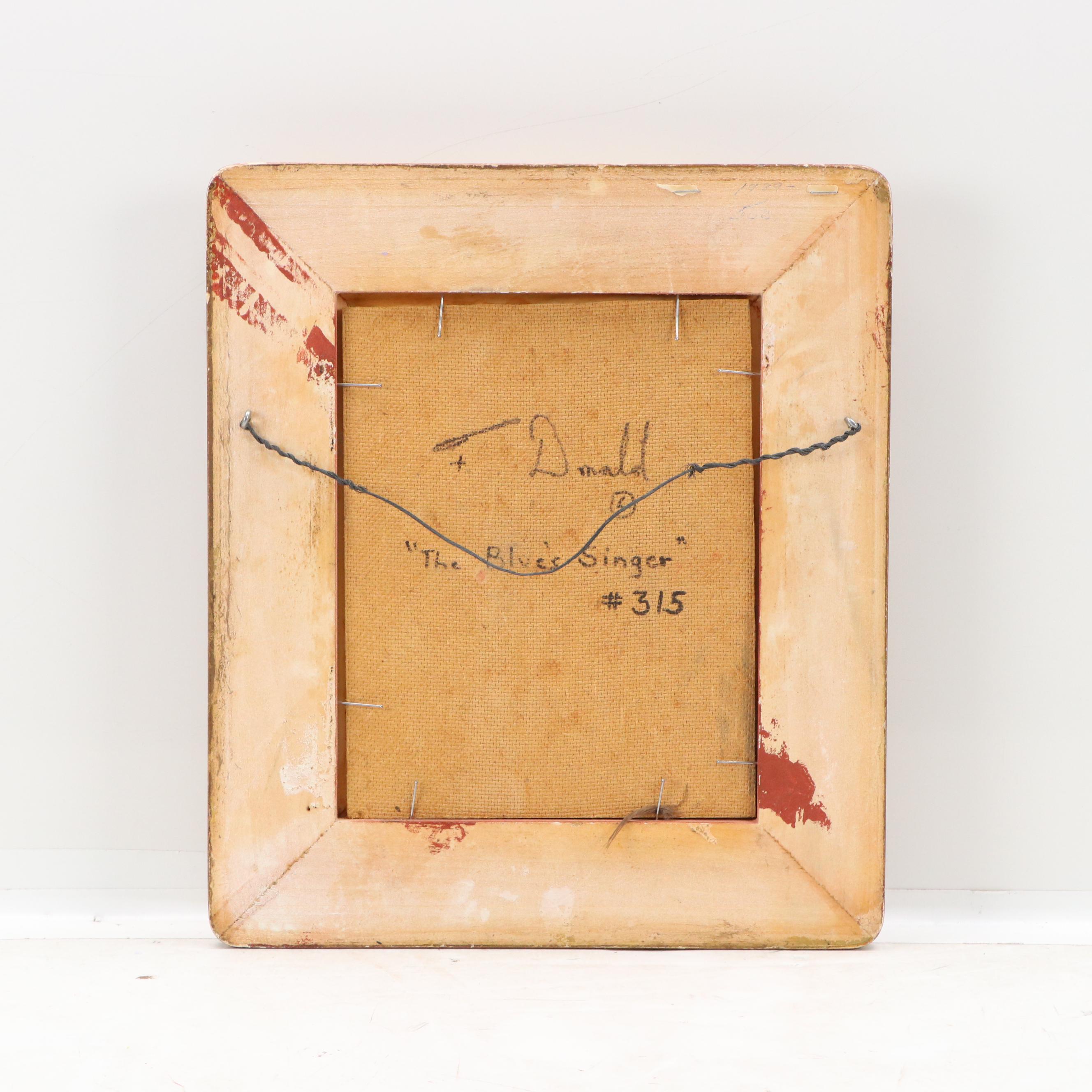 Francis Donald Oil Painting "The Blues Singer"