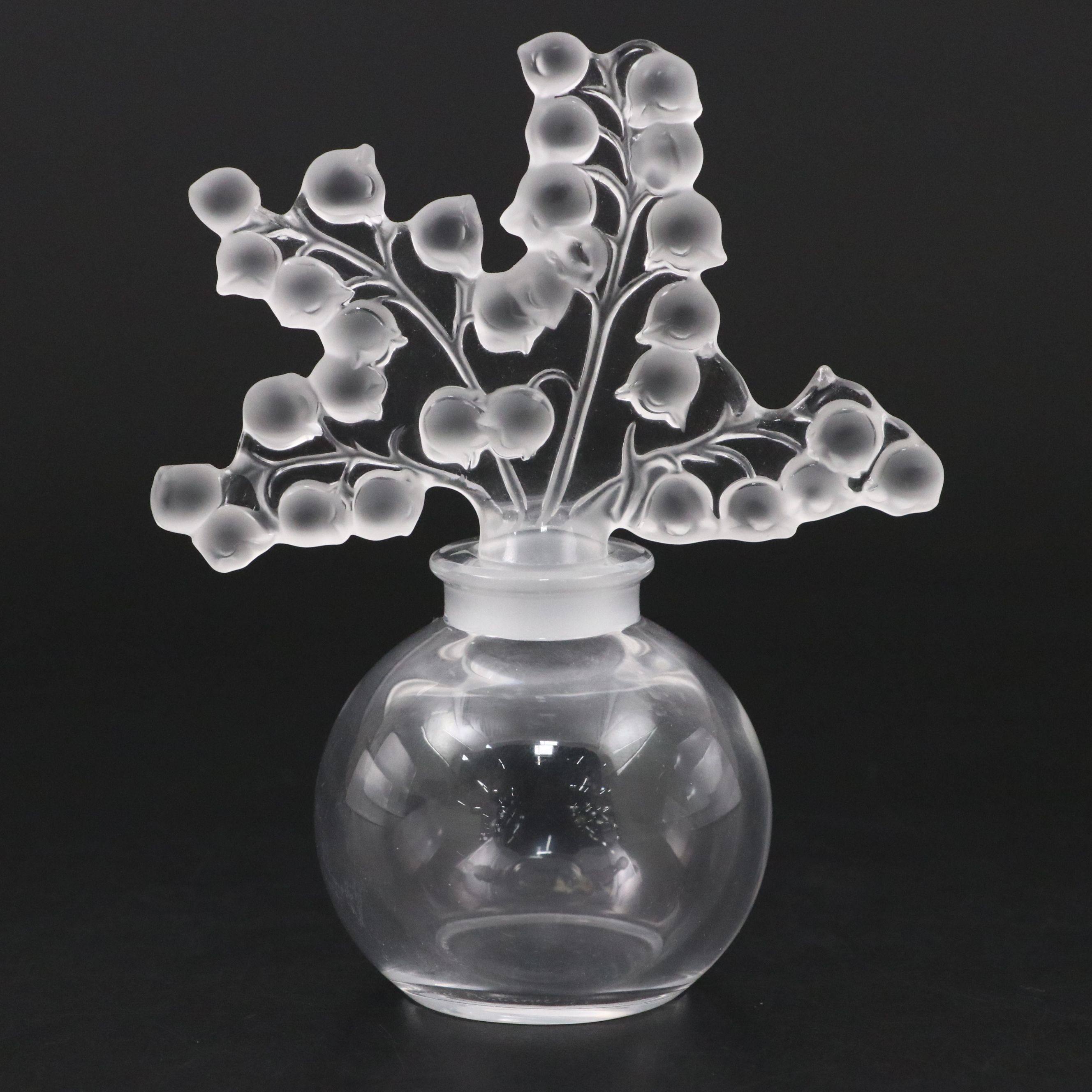 Lalique "Clairefontaine" Frosted and Clear Crystal Perfume Bottle