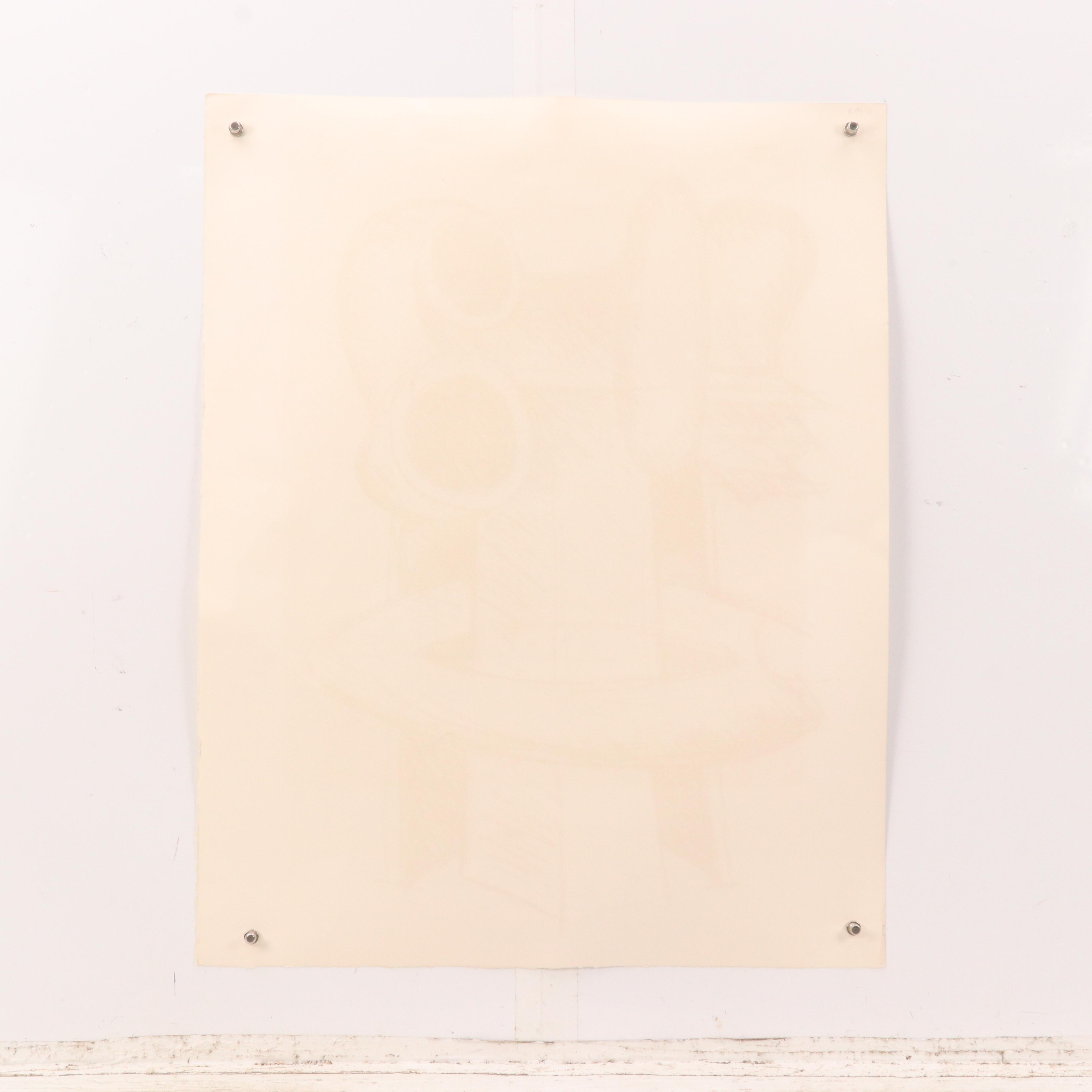 Seymour Lipton Lithograph "Study for Clairvoyant," Mid–Late 20th Century