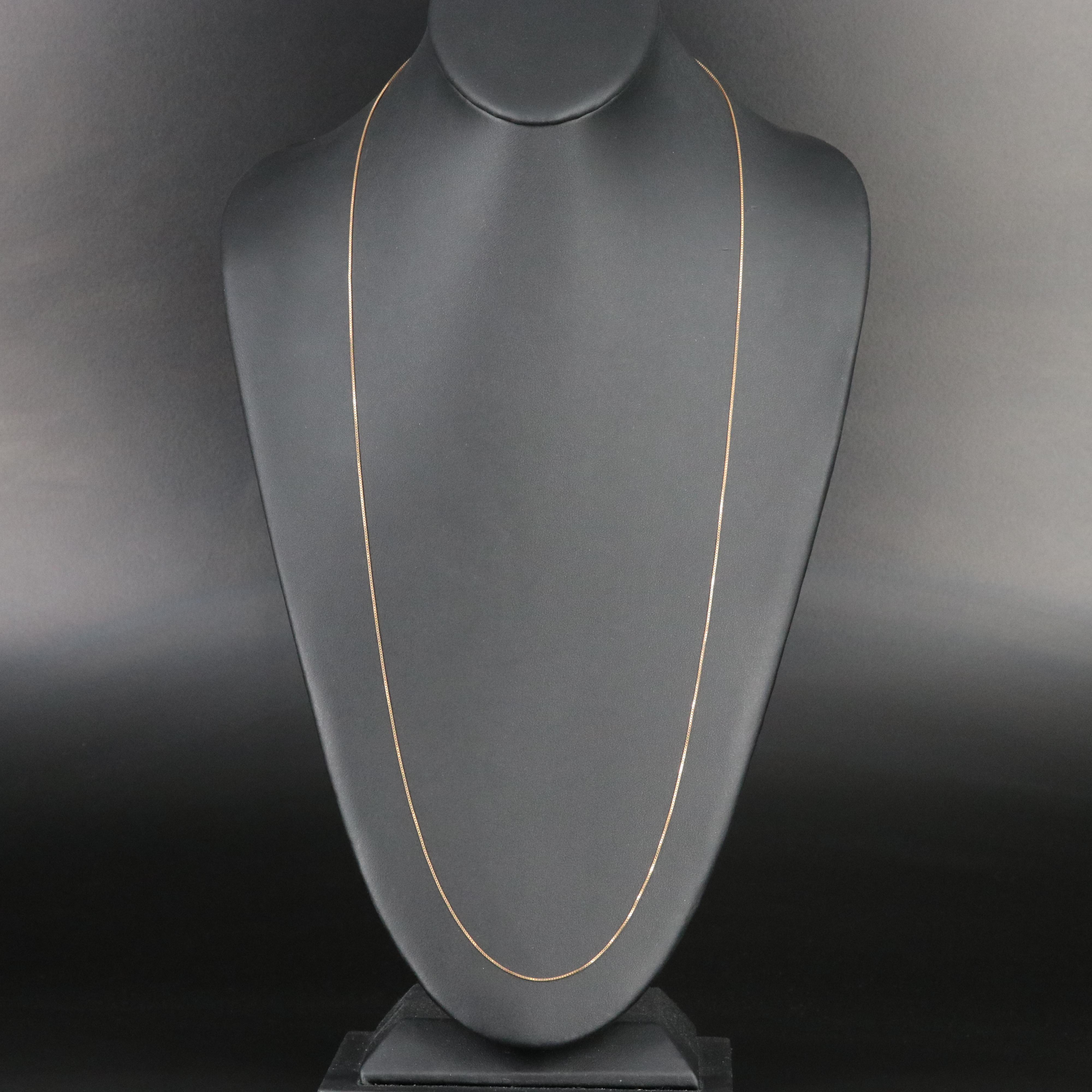 Italian 14K Box Chain Necklace