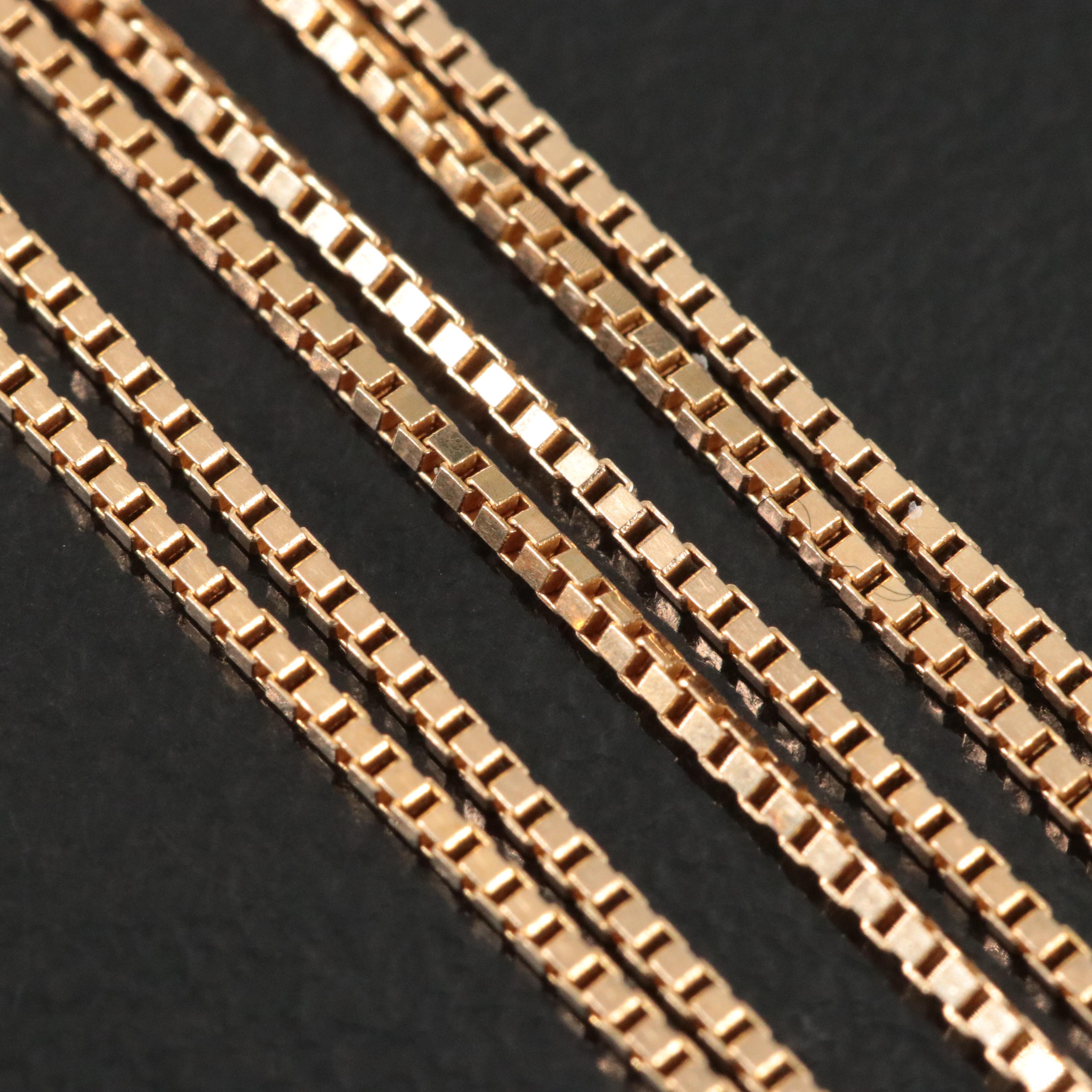 Italian 14K Box Chain Necklace