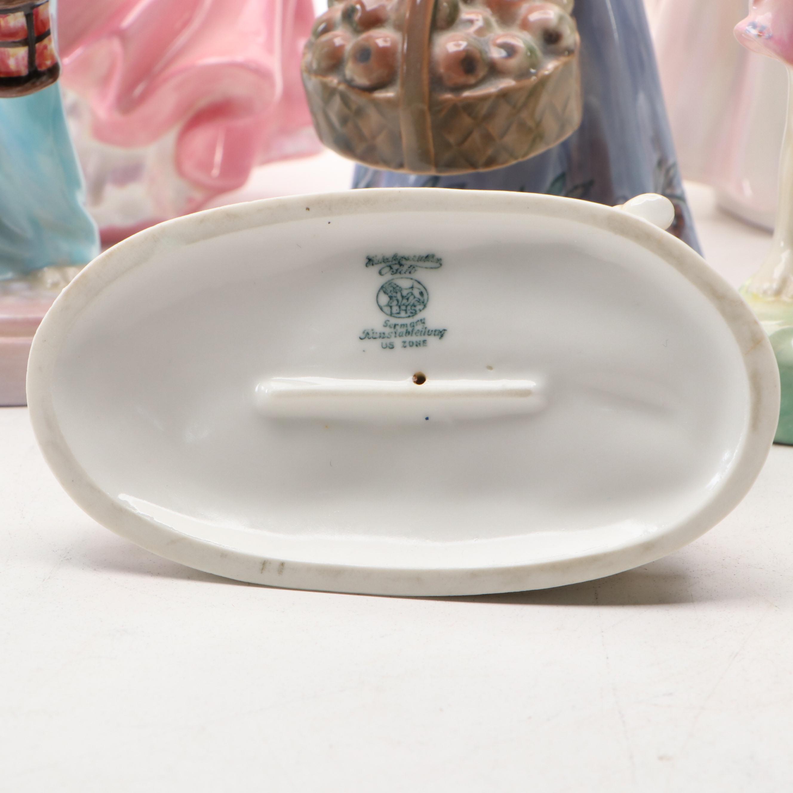 Royal Doulton, Dahl Jensen and Hutschenreuther Porcelain Figurines