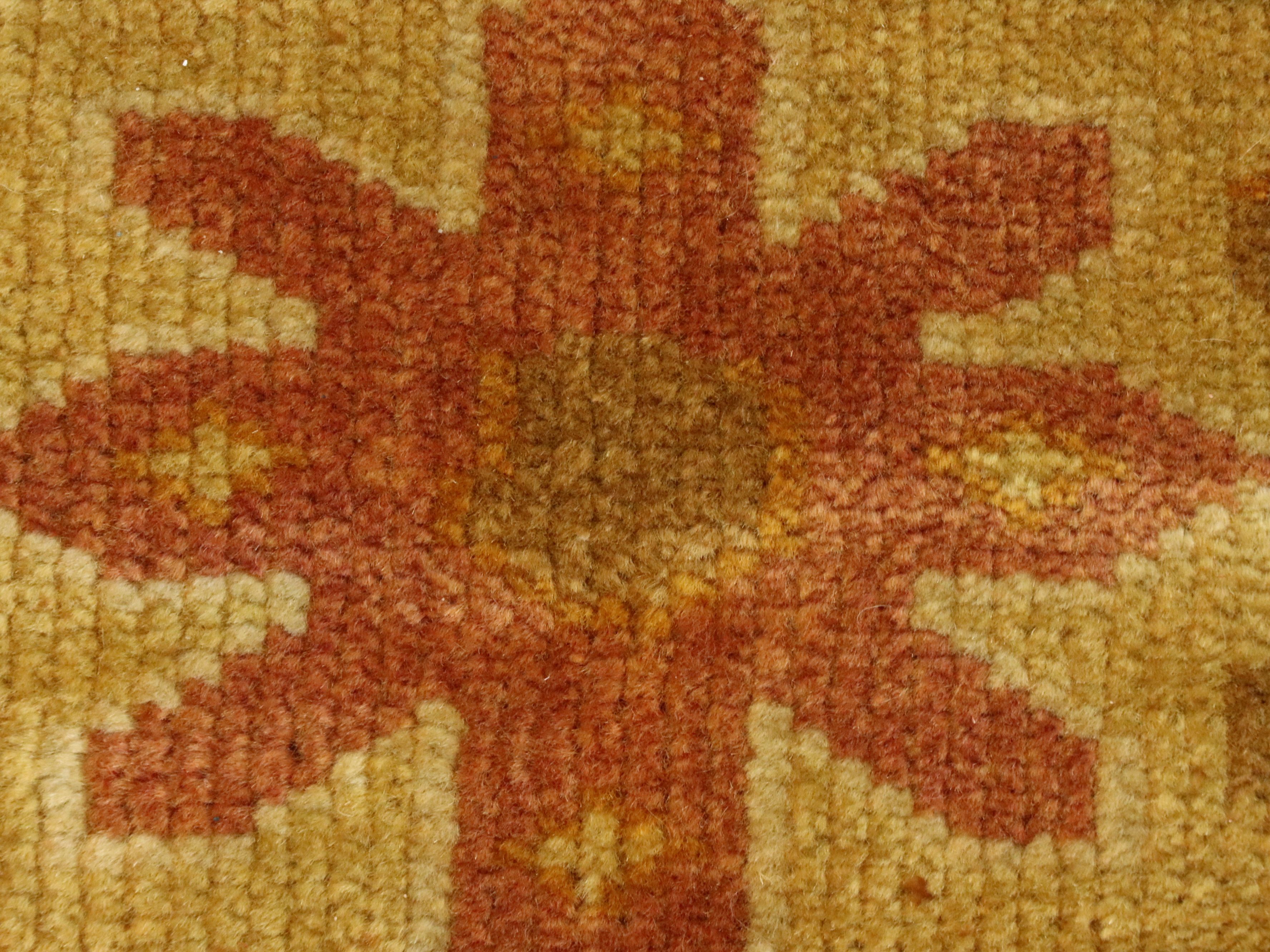 12'4 x 14'9 Hand-Knotted Pakistani Peshawar Room-Sized Rug