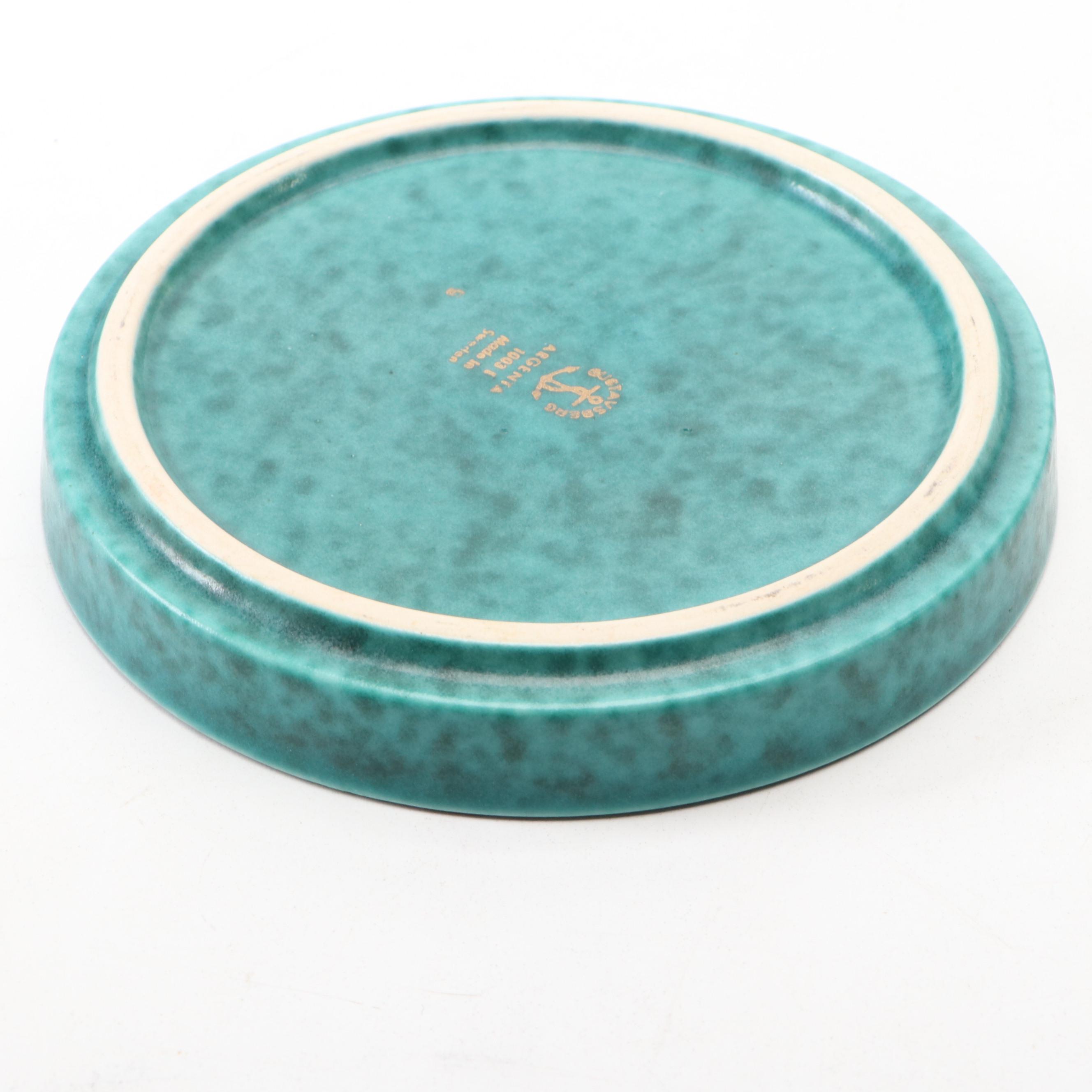 Tiffany & Co. Porcelain Box with Gustavsberg and Zenith Gouda Pottery Dishes