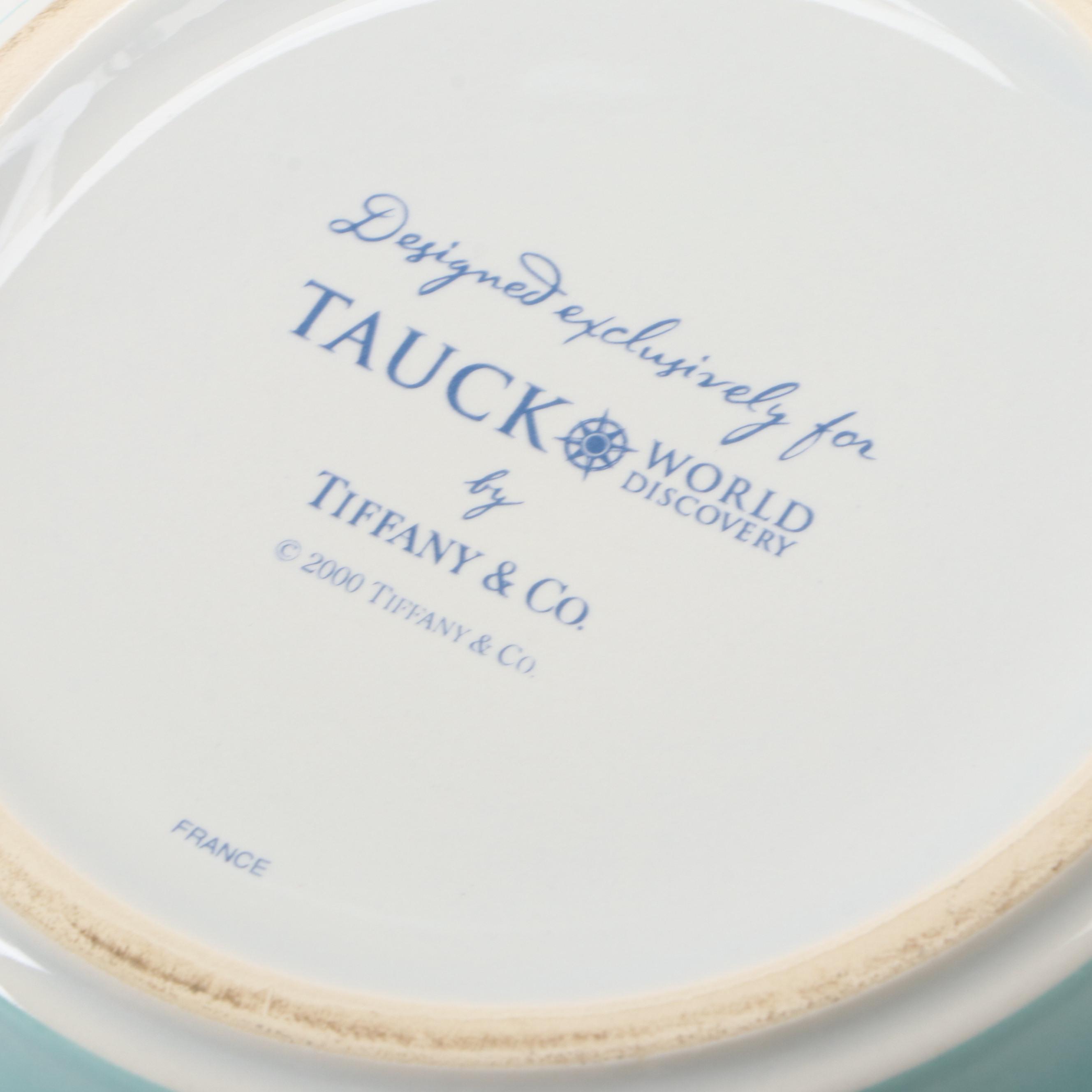 Tiffany & Co. Porcelain Box with Gustavsberg and Zenith Gouda Pottery Dishes