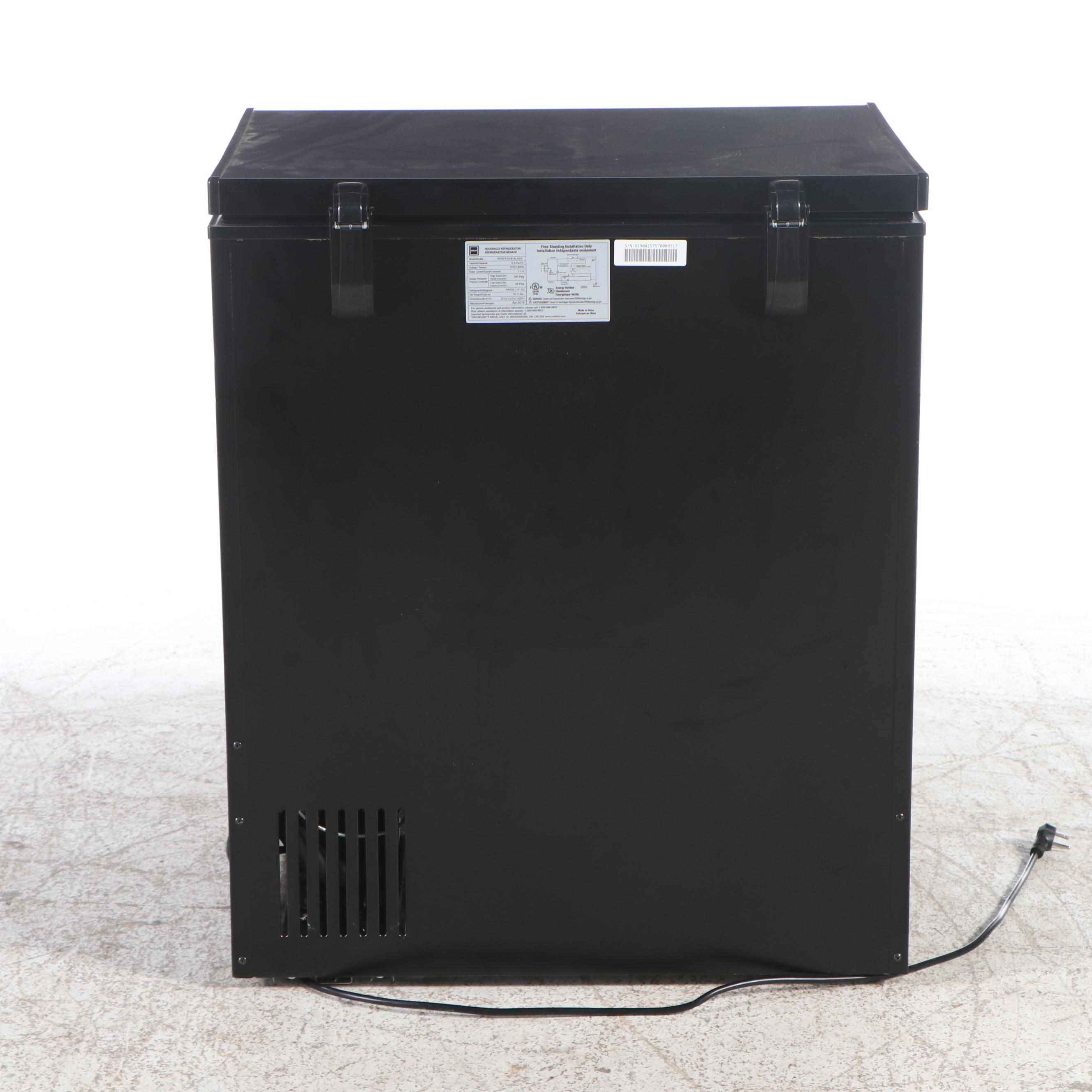 RCA 5.0 Cu.Ft. Black Chest Freezer, 2019