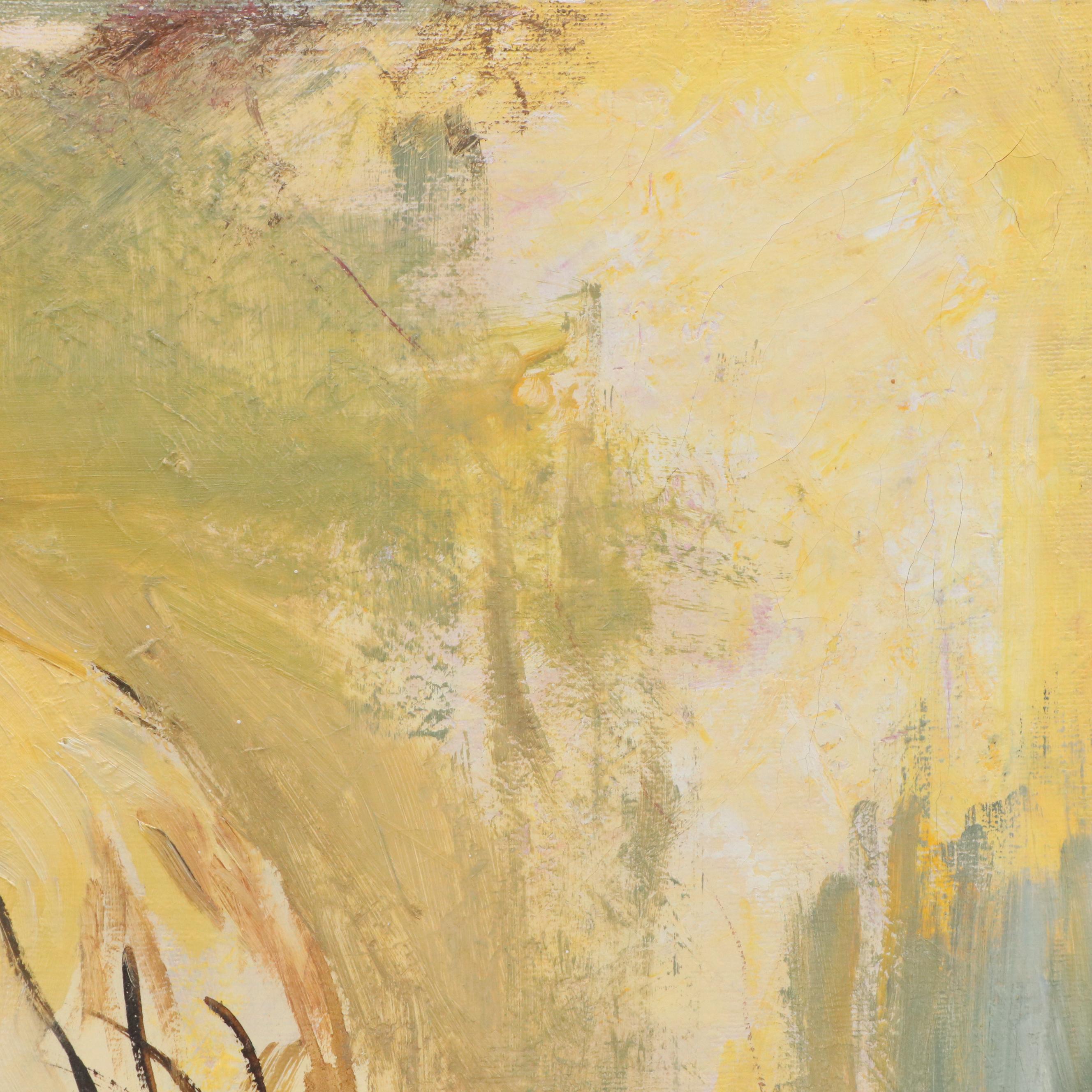 Alla Prima Portrait Oil Painting of Young Child, Late 20th Century