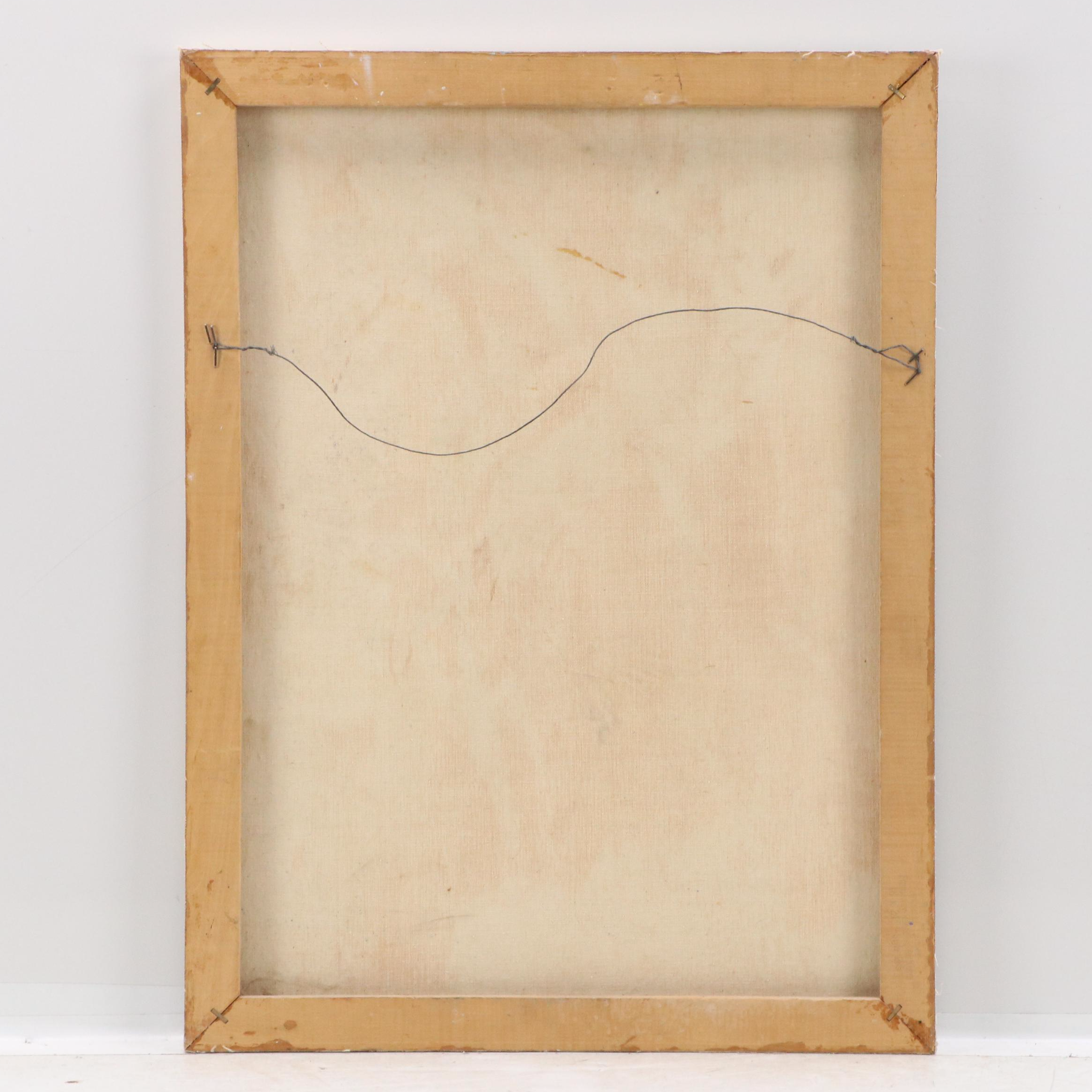 Alla Prima Portrait Oil Painting of Young Child, Late 20th Century