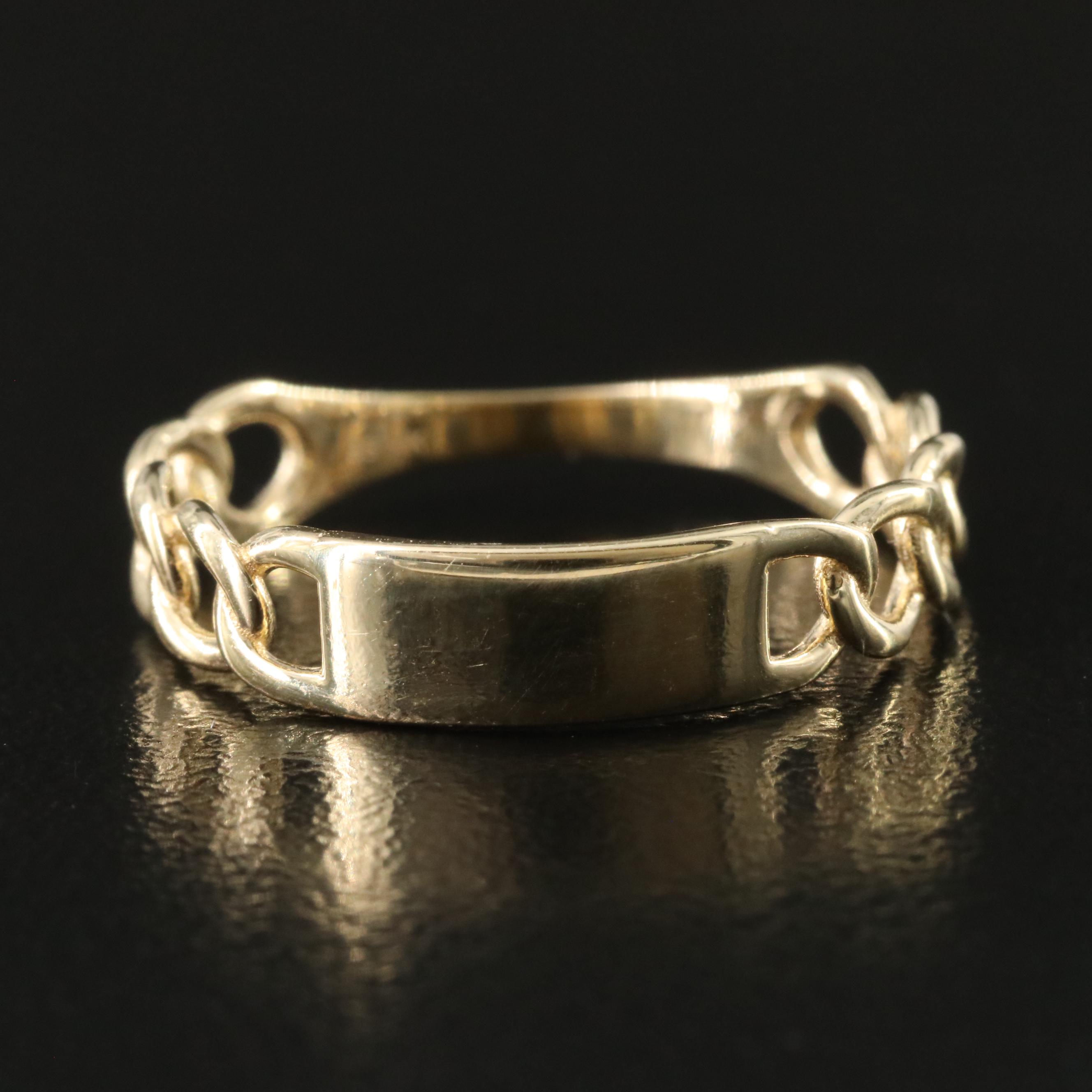 14K Curb Link Band