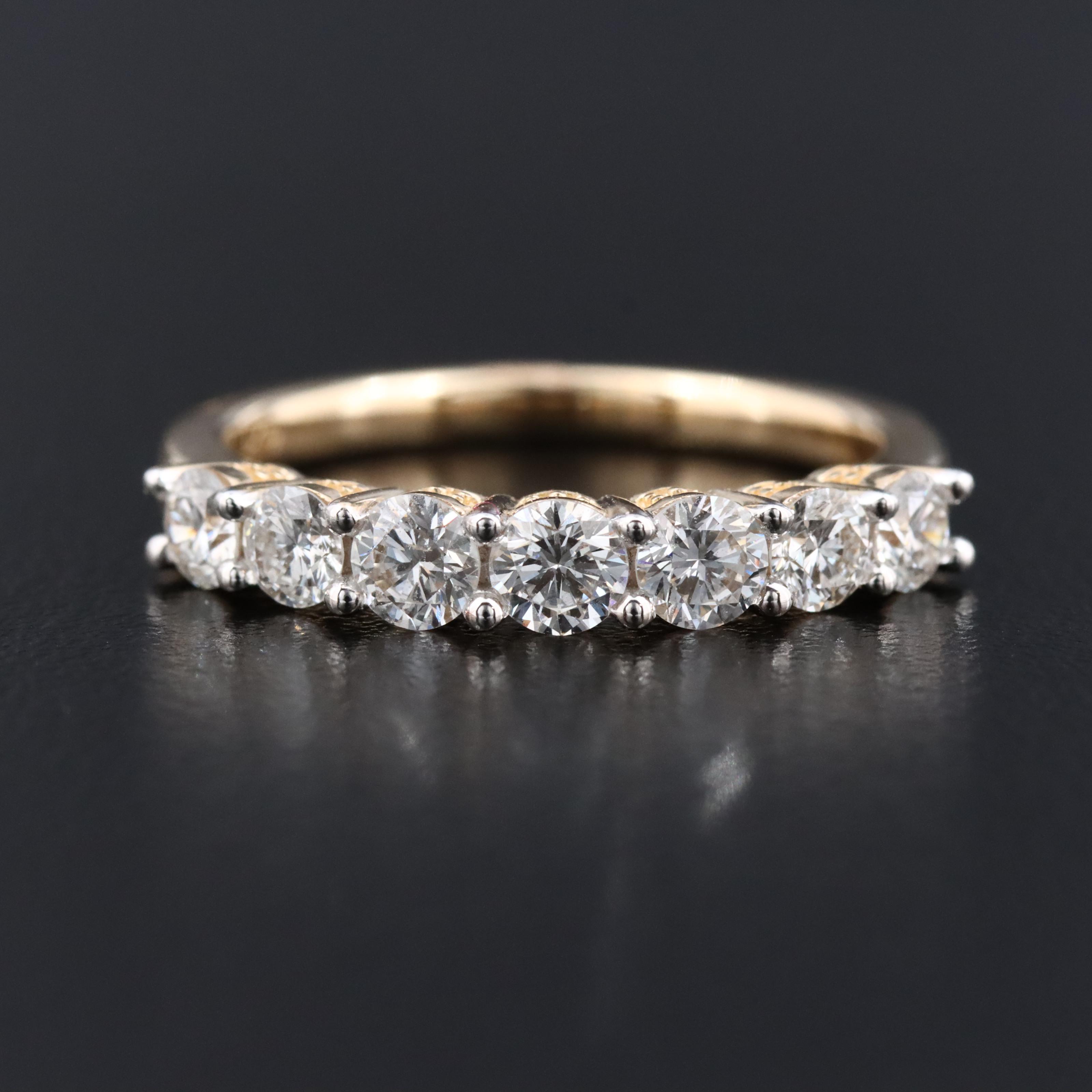 14K 0.98 CTW Lab Grown Diamond Ring