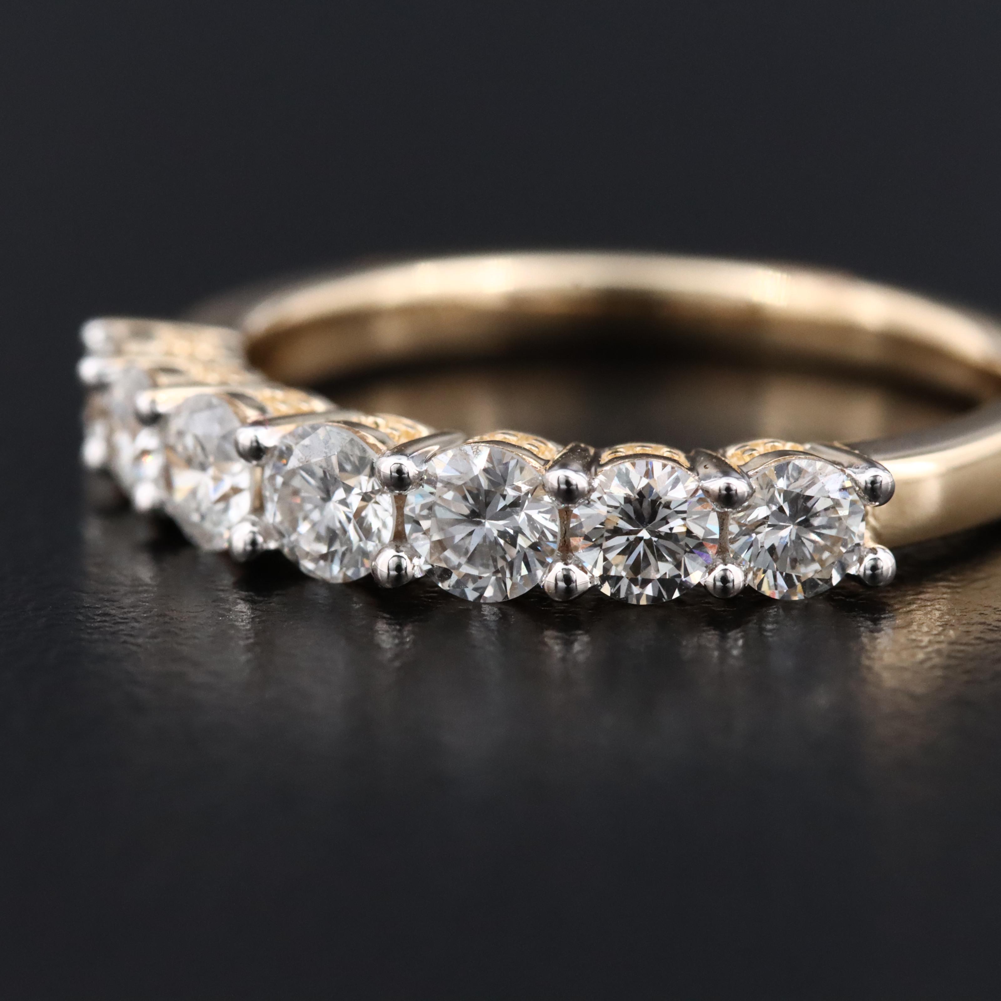 14K 0.98 CTW Lab Grown Diamond Ring