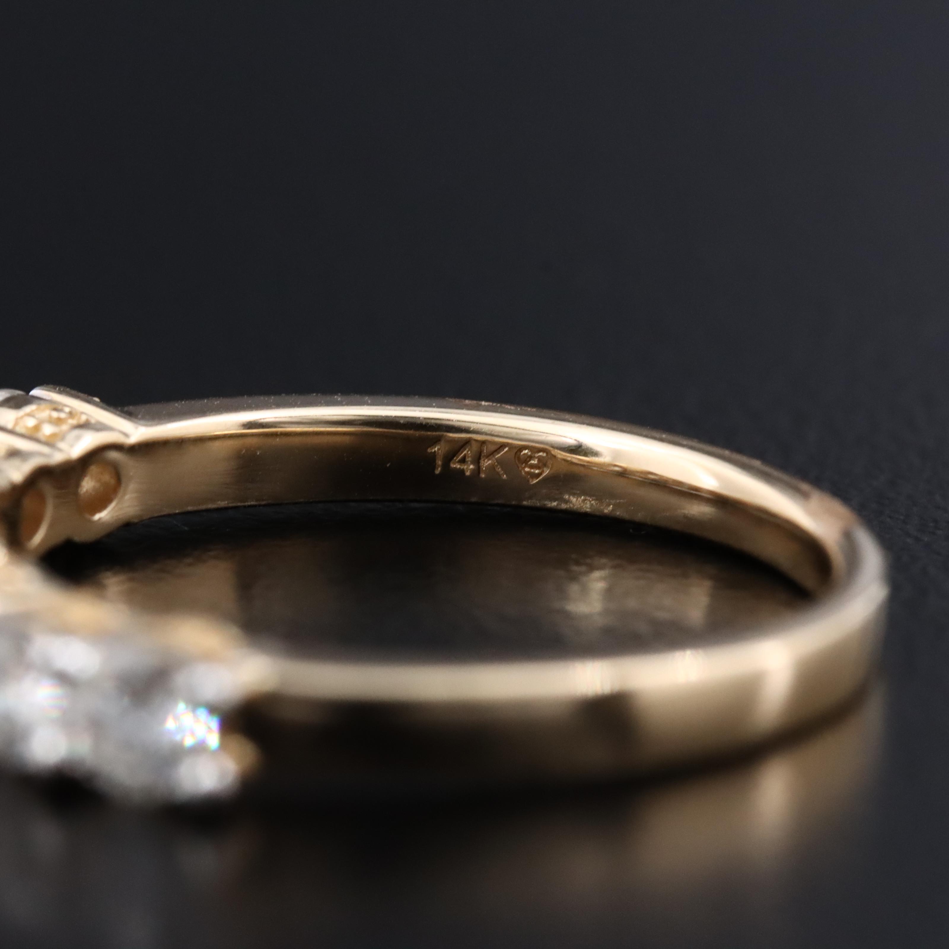 14K 0.98 CTW Lab Grown Diamond Ring