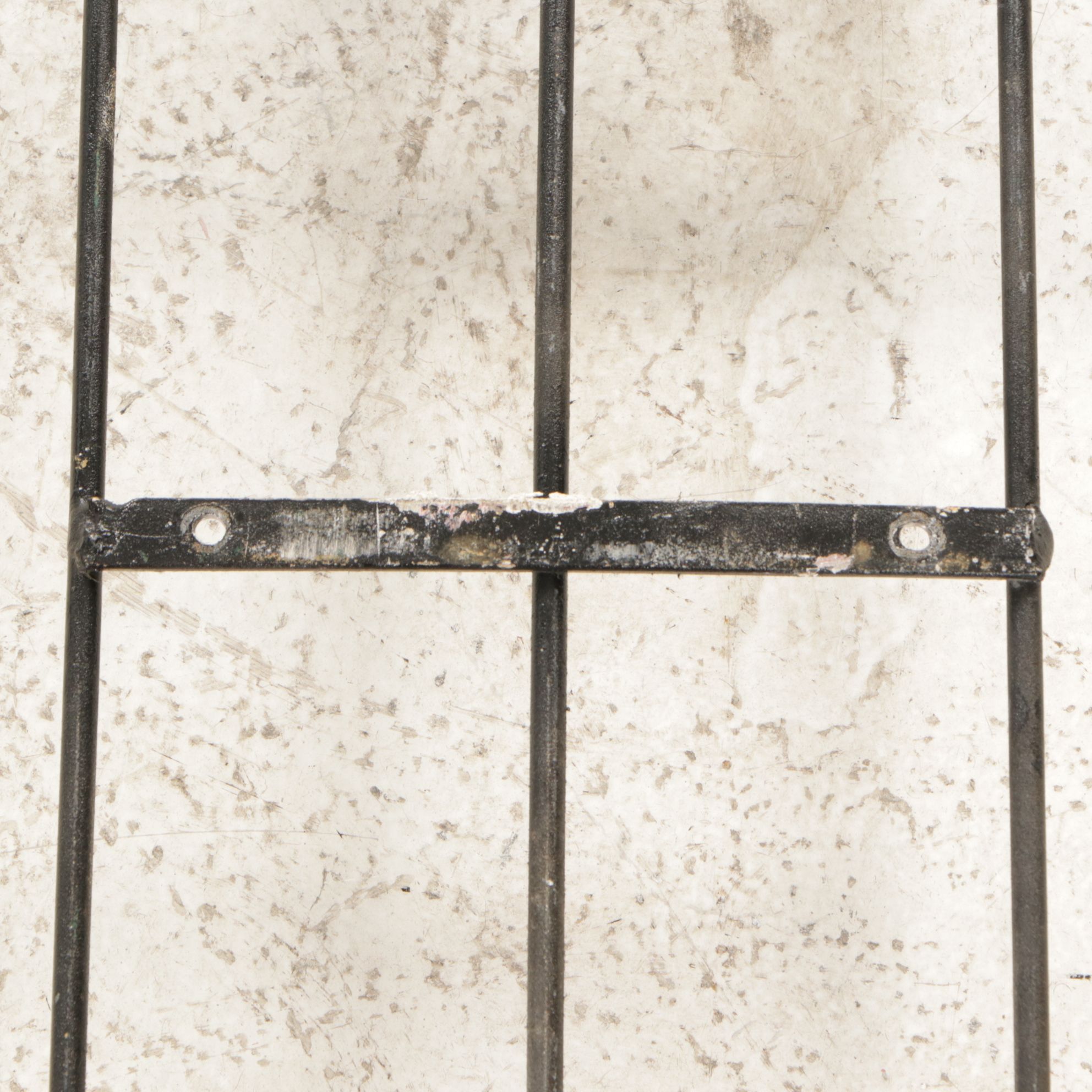 Three Wrought Iron Wall Hanging Plate Display Racks