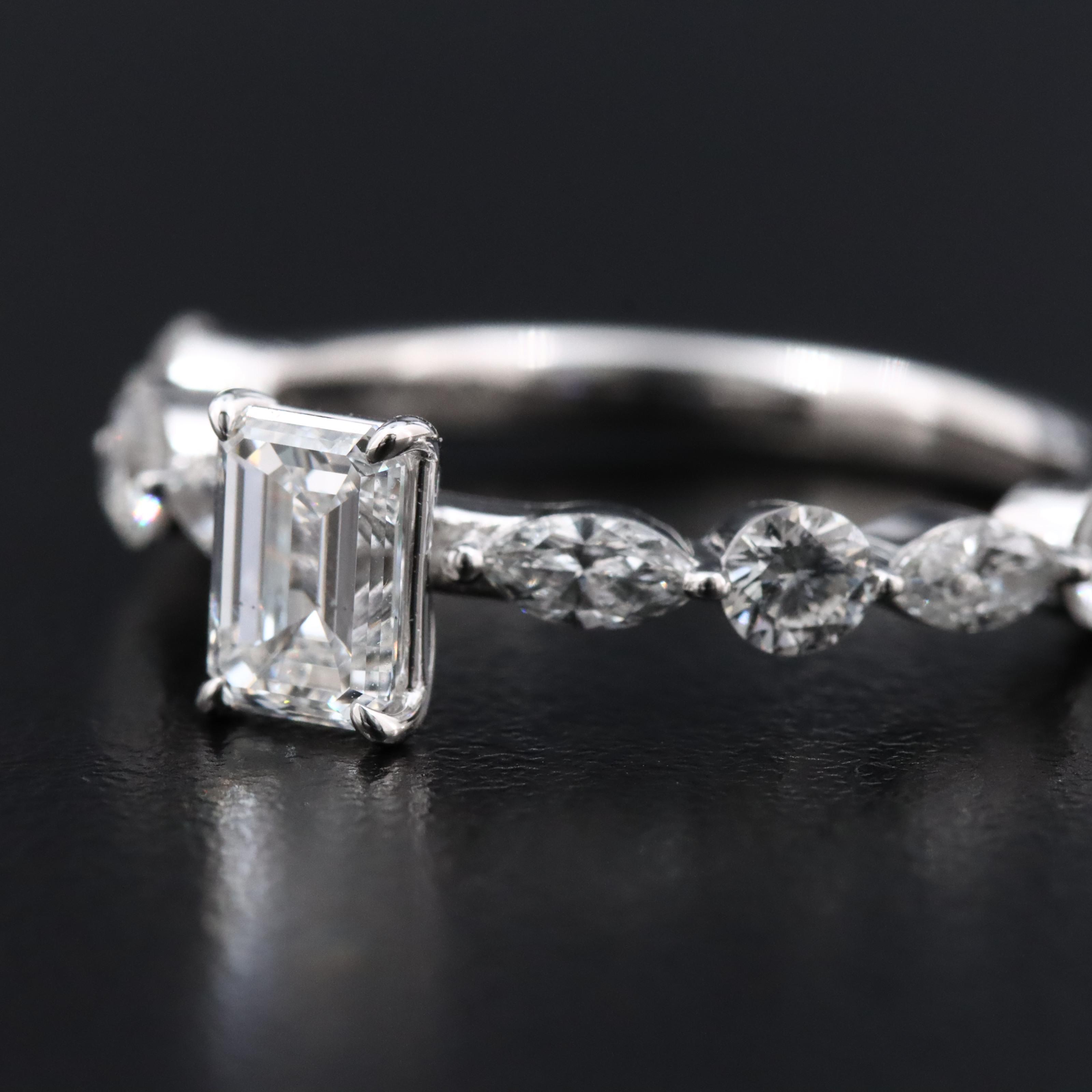 14K 1.46 CTW Lab Grown Diamond Ring