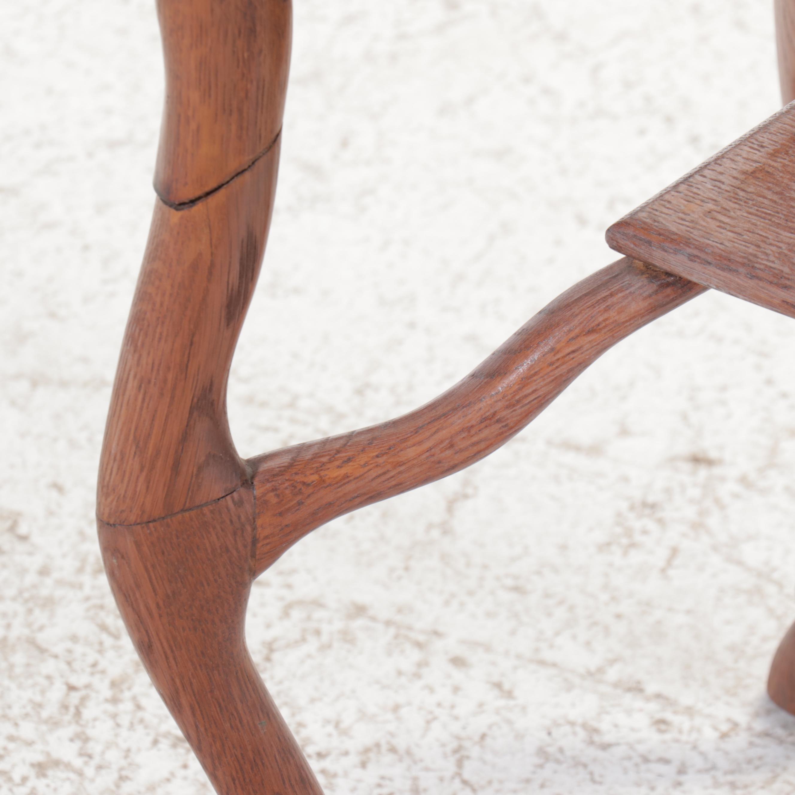 Carved Oak Horse Form Side Table, Mid to Late 20th Century