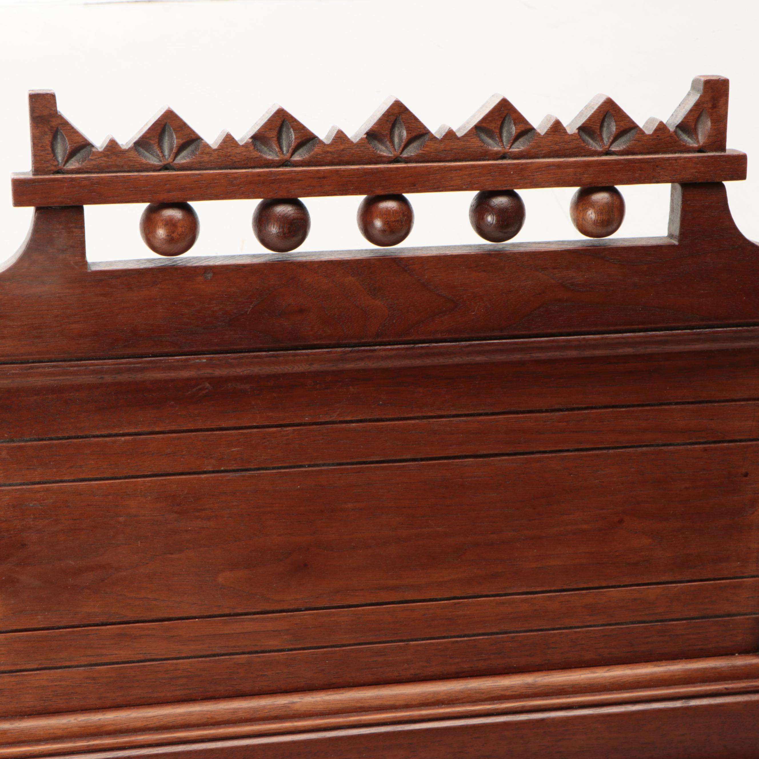 Victorian Style Wood Book Stand