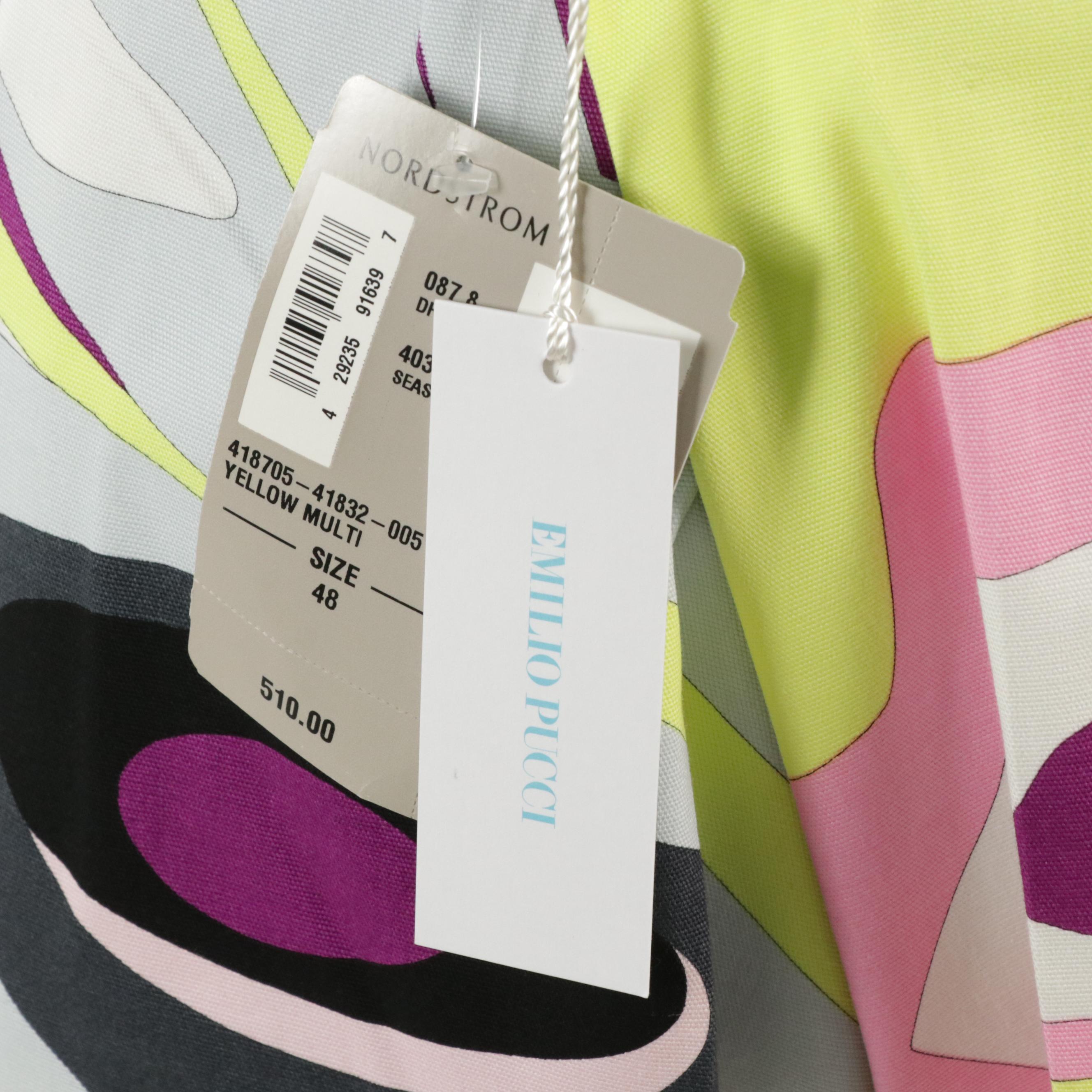 Emilio Pucci Multicolor Printed Capri Pants with Tags