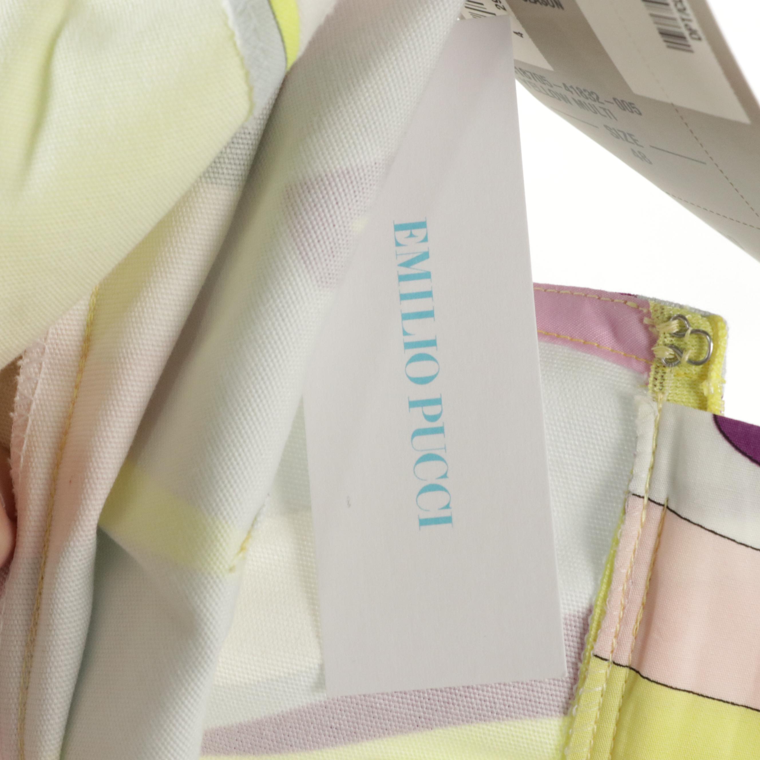 Emilio Pucci Multicolor Printed Capri Pants with Tags