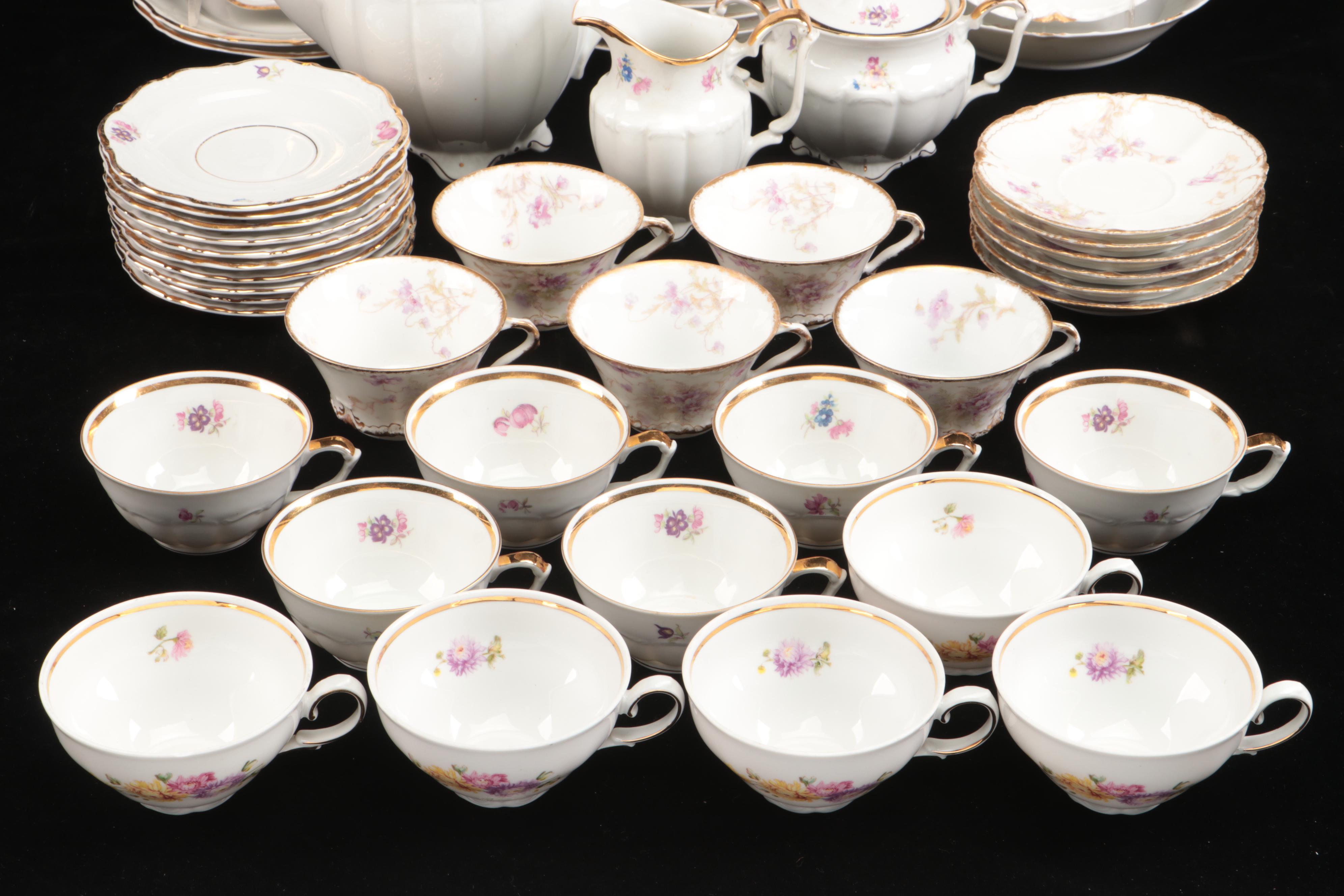 Limoges with Other Floral Pattern Tableware