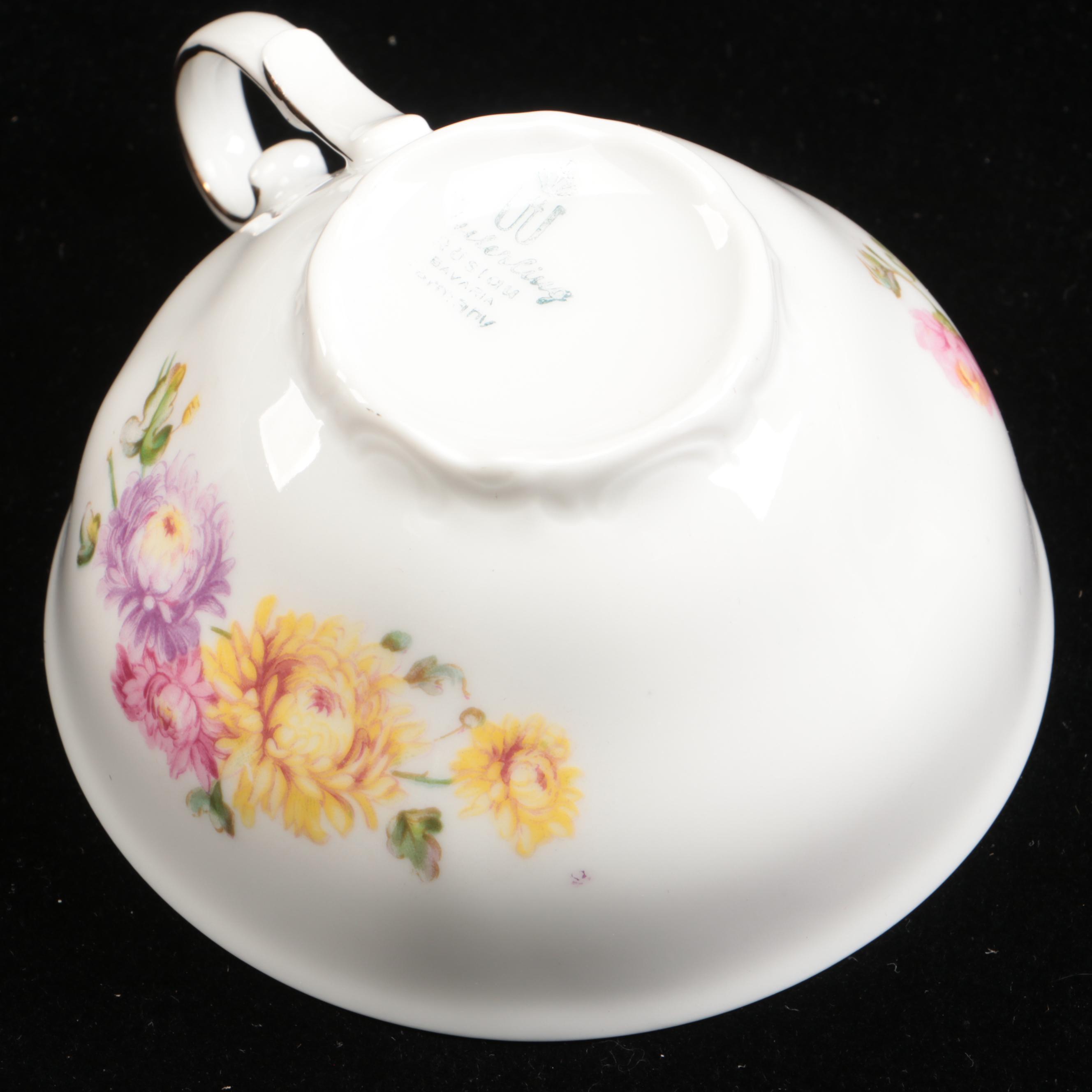 Limoges with Other Floral Pattern Tableware