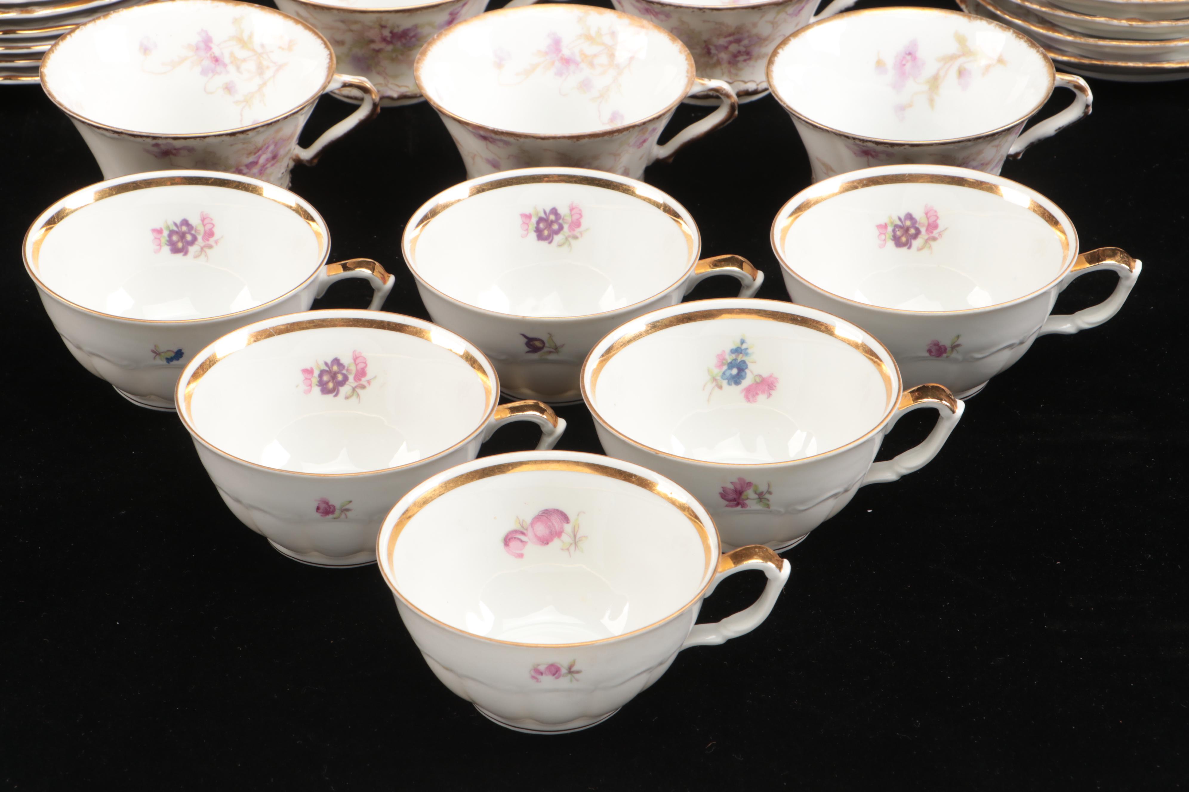 Limoges with Other Floral Pattern Tableware