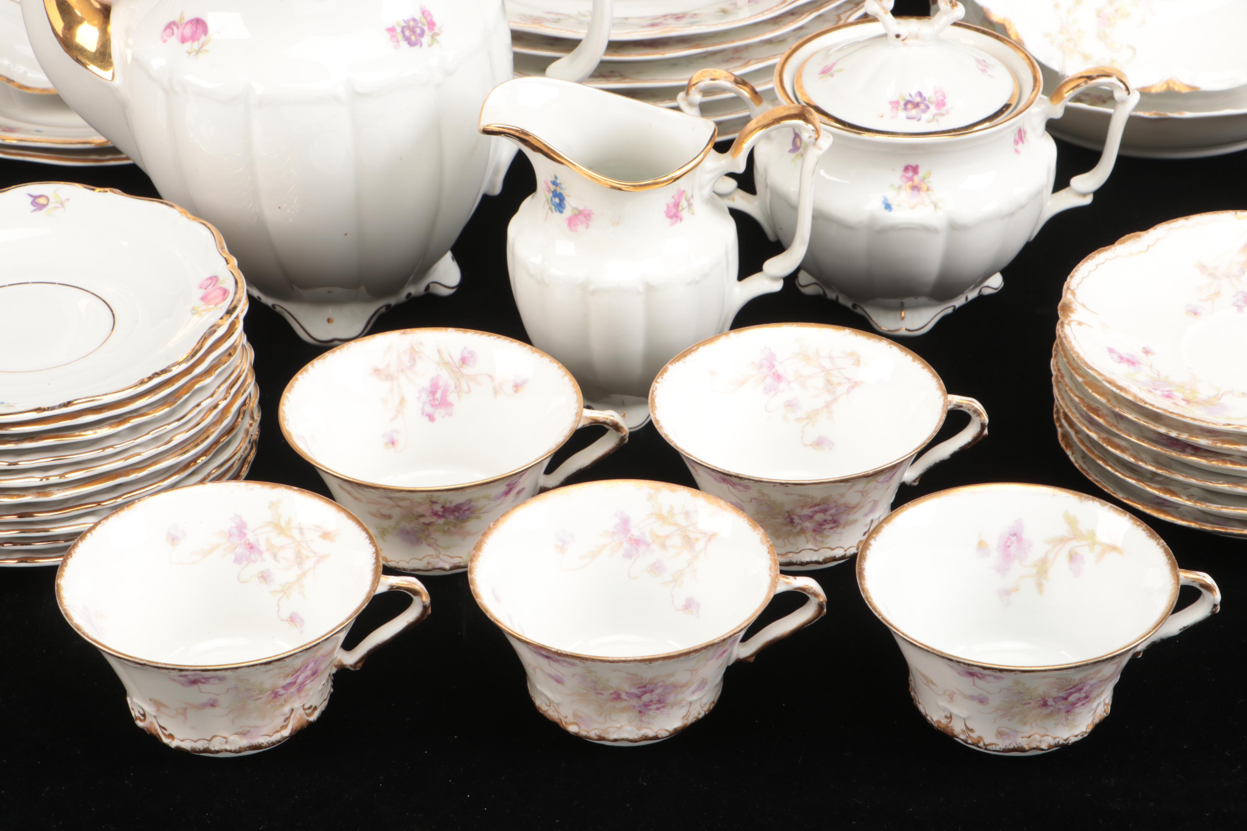 Limoges with Other Floral Pattern Tableware