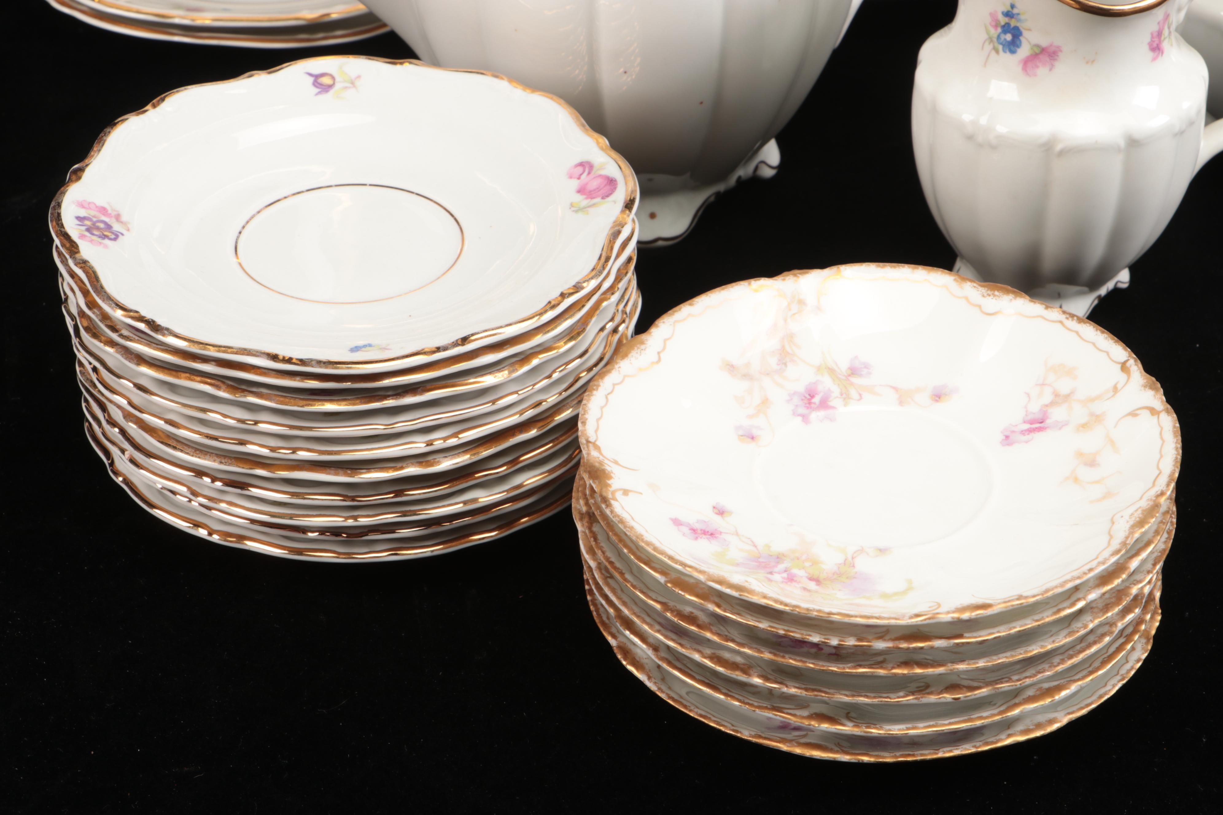 Limoges with Other Floral Pattern Tableware