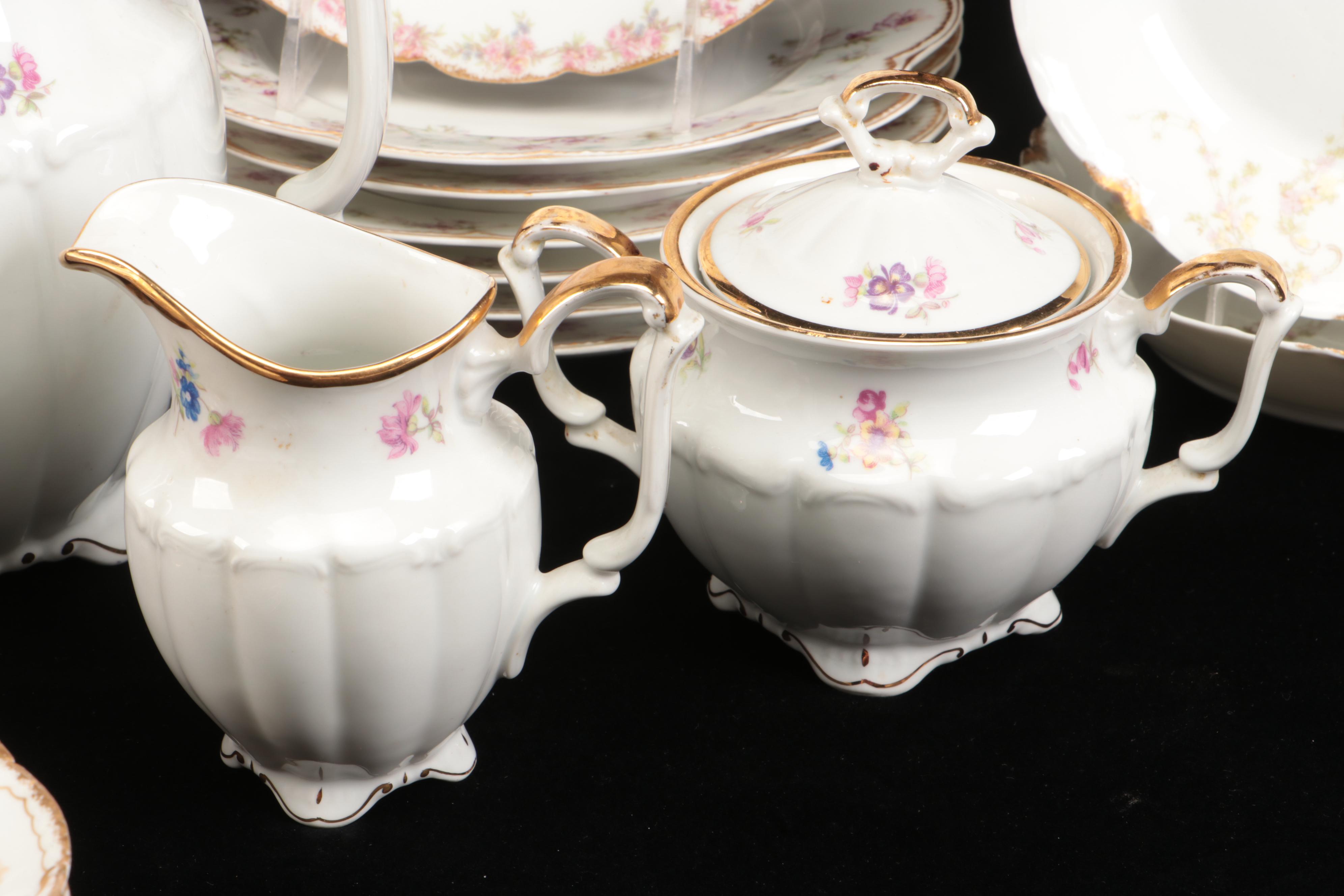 Limoges with Other Floral Pattern Tableware