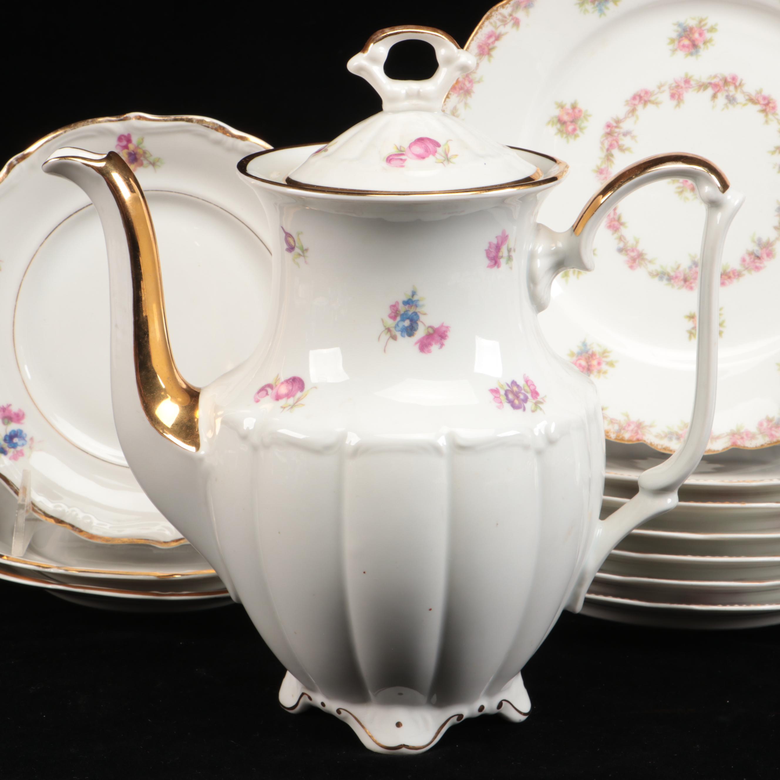 Limoges with Other Floral Pattern Tableware