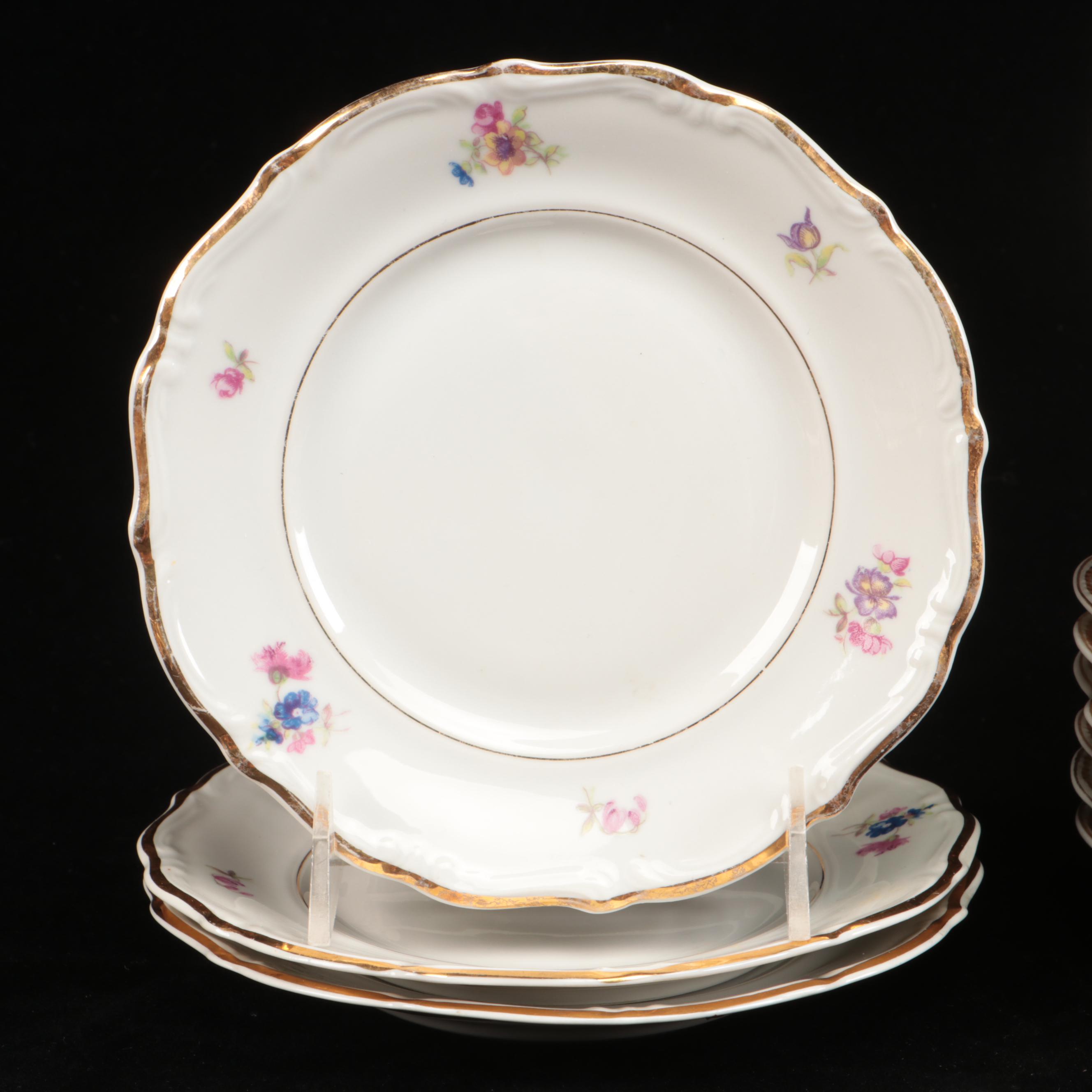 Limoges with Other Floral Pattern Tableware