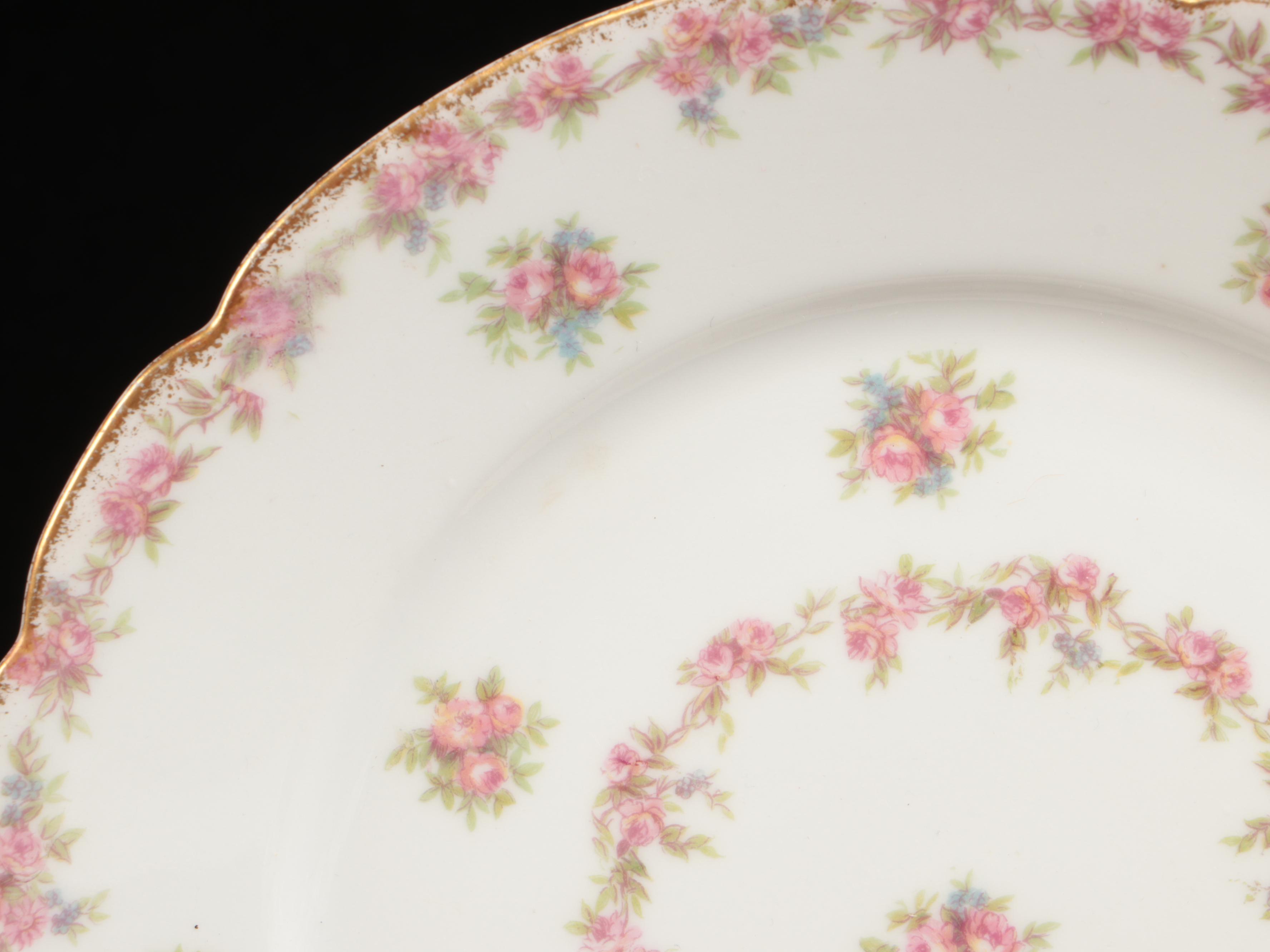 Limoges with Other Floral Pattern Tableware