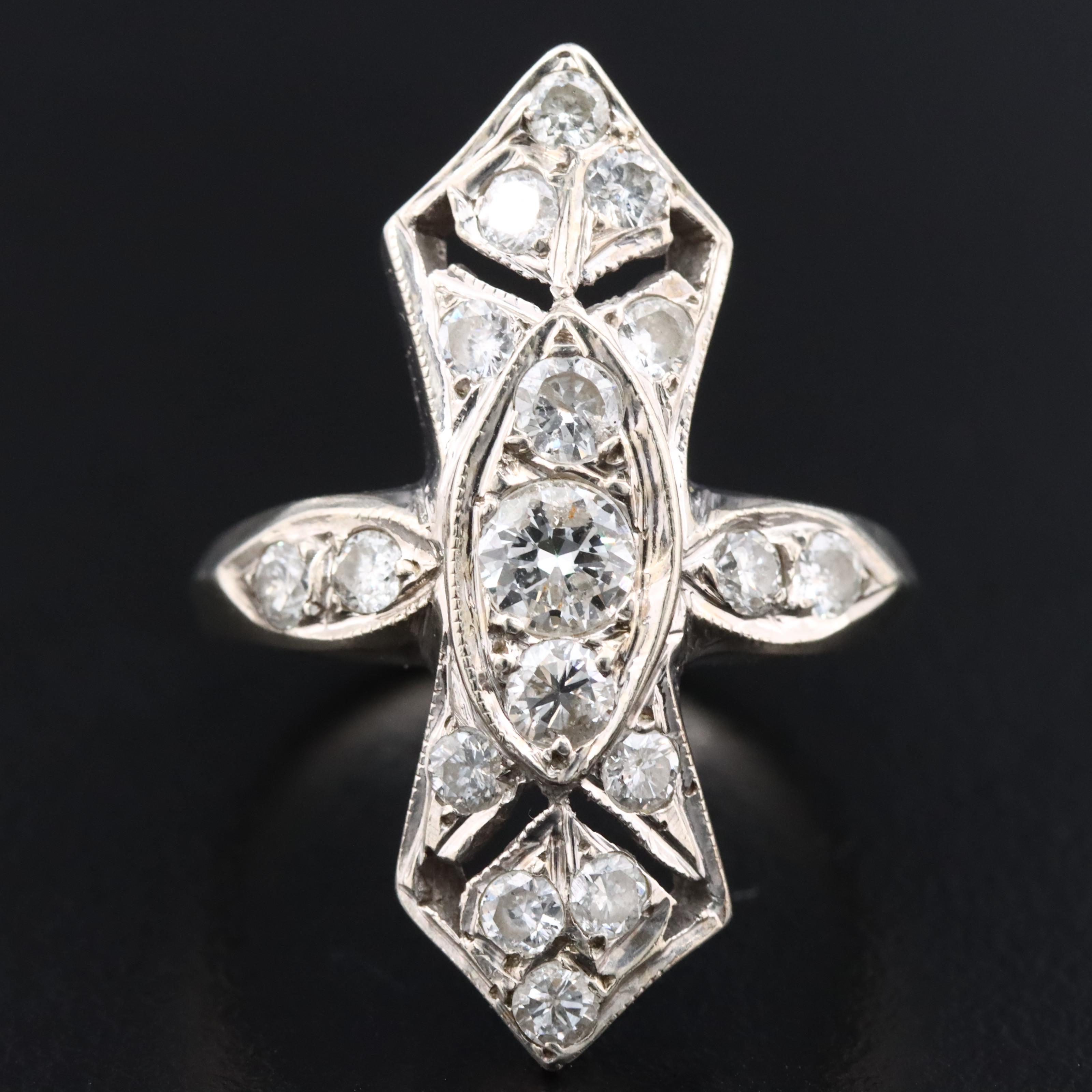 14K 1.18 CTW Diamond Ring