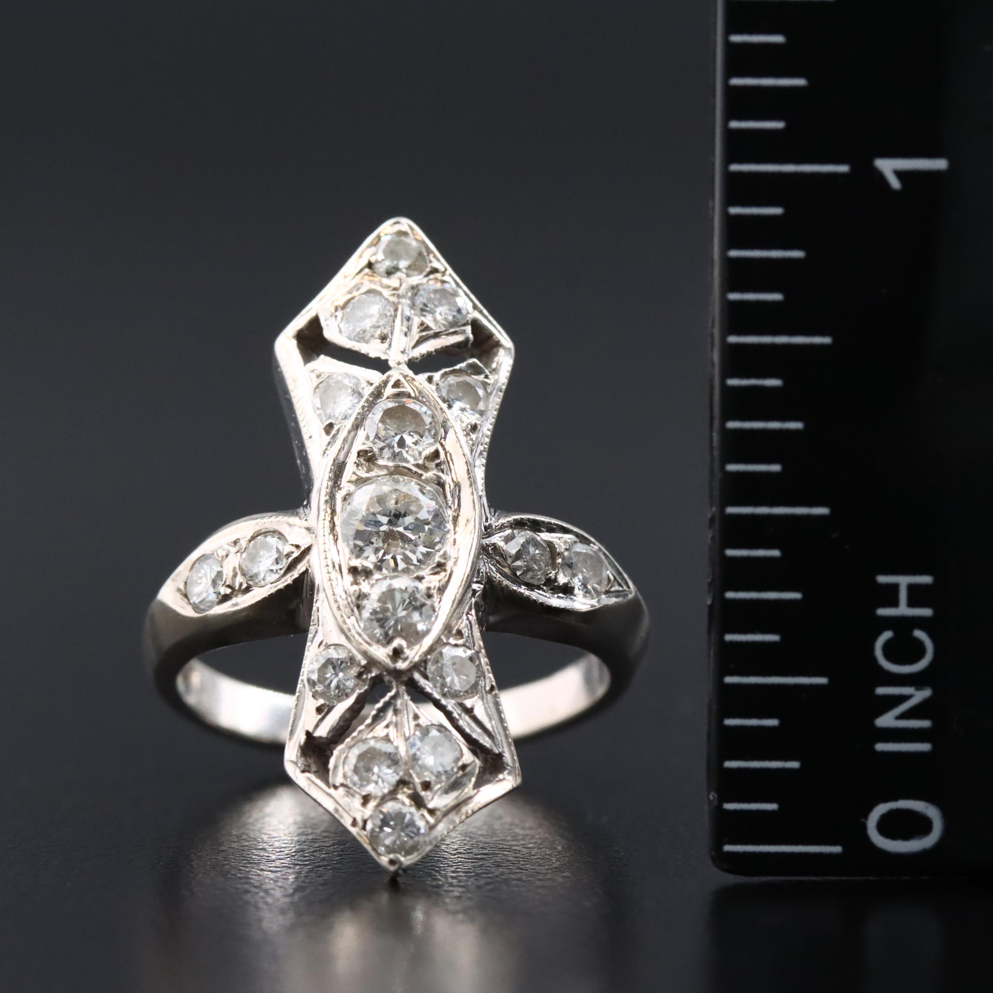 14K 1.18 CTW Diamond Ring