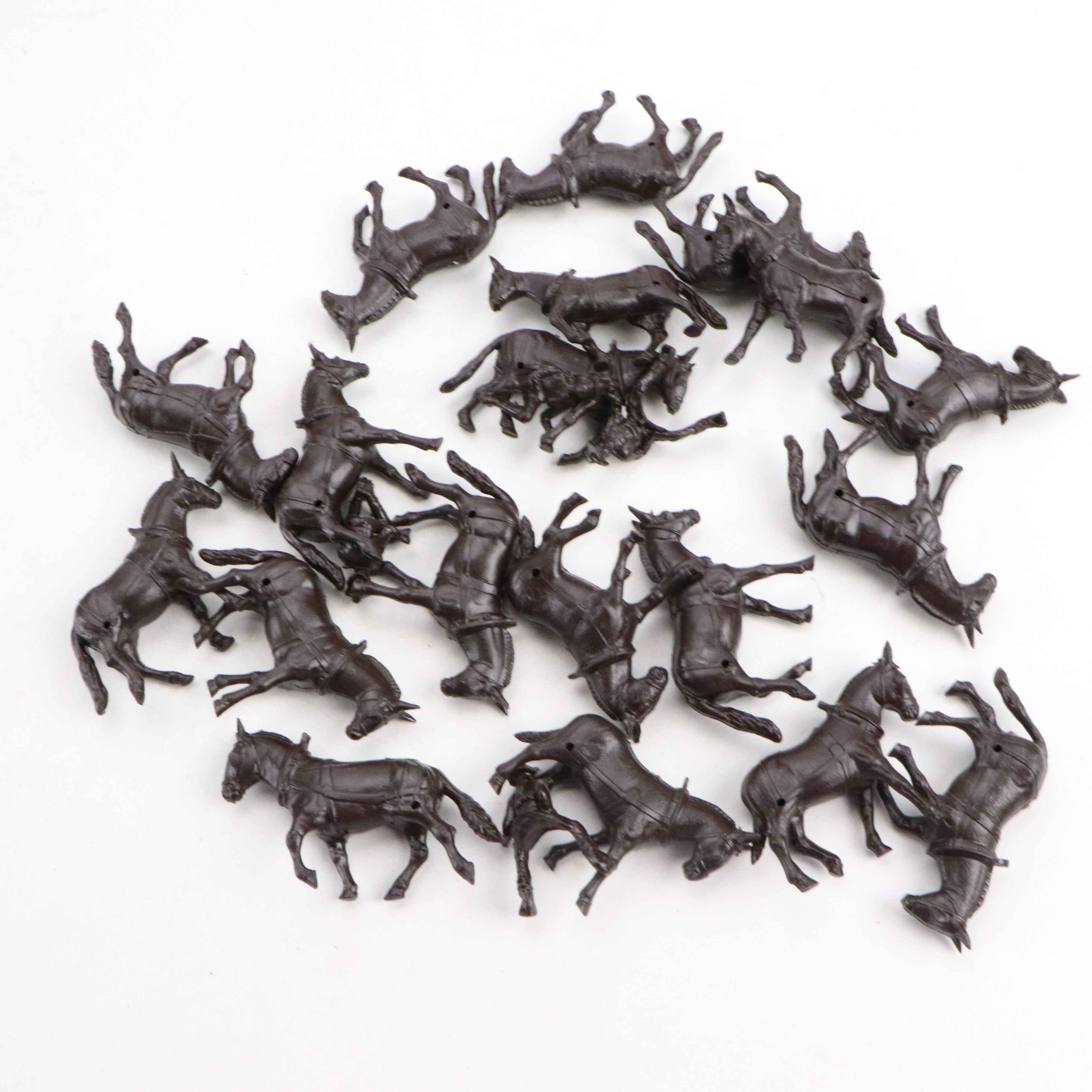 Naughty Frog Advertising Painted Cast Iron Paperweight with Other Vintage Toys