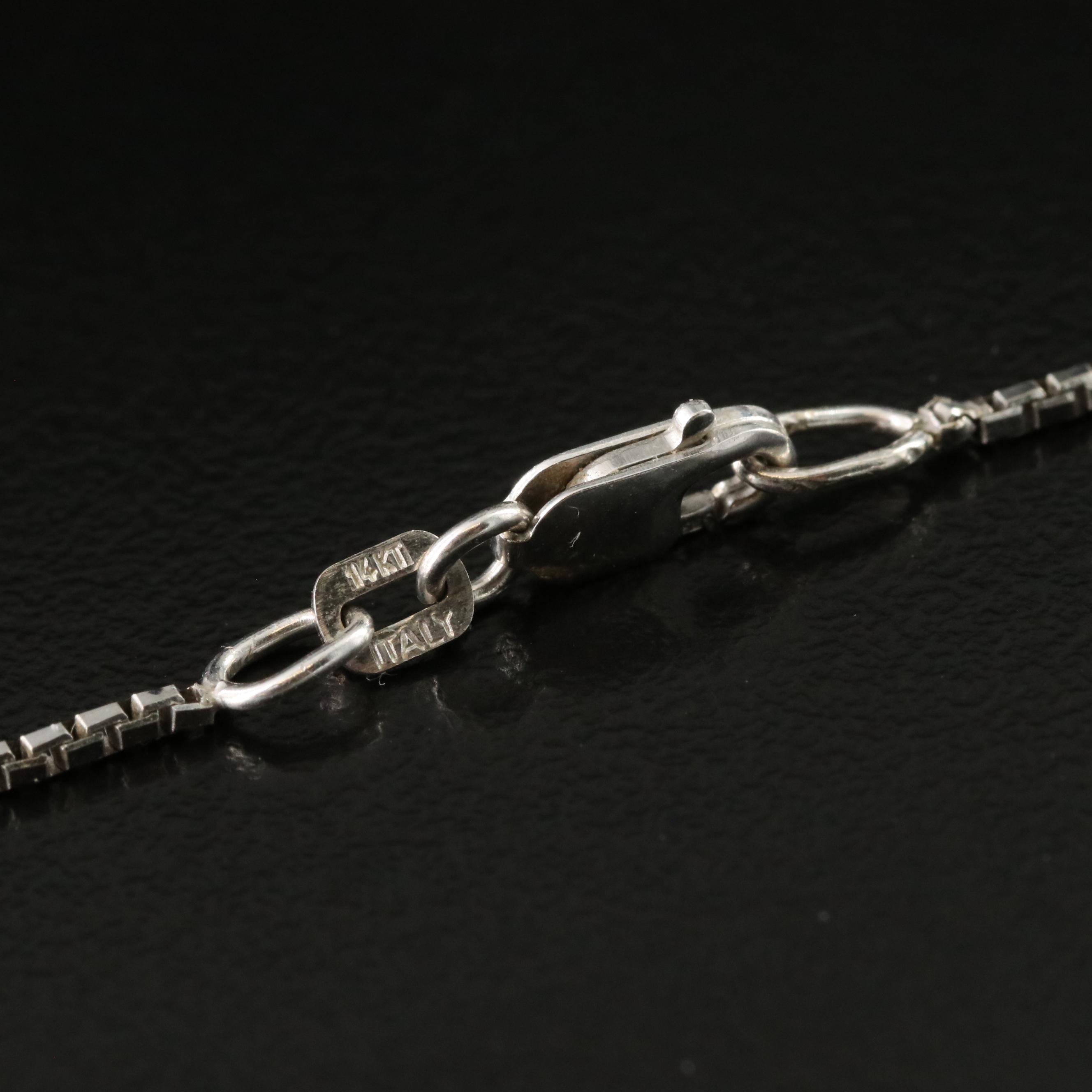 Italian 14K Box Chain Necklace