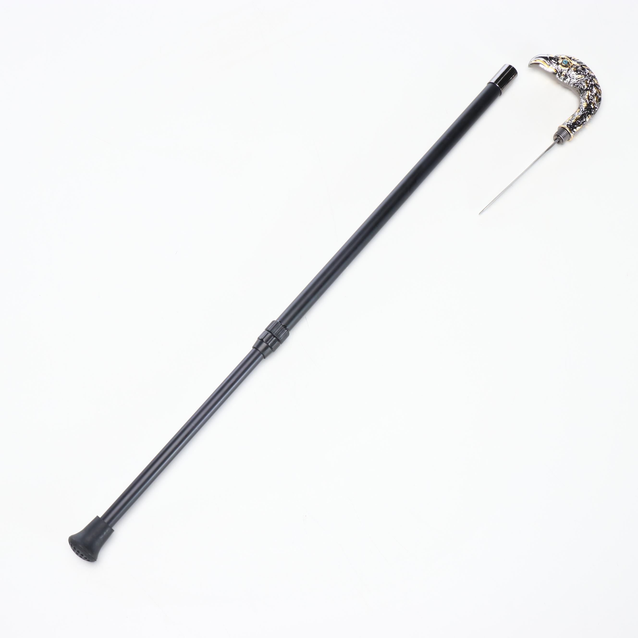 Embossed Eagle Head Adjustable Sword Cane
