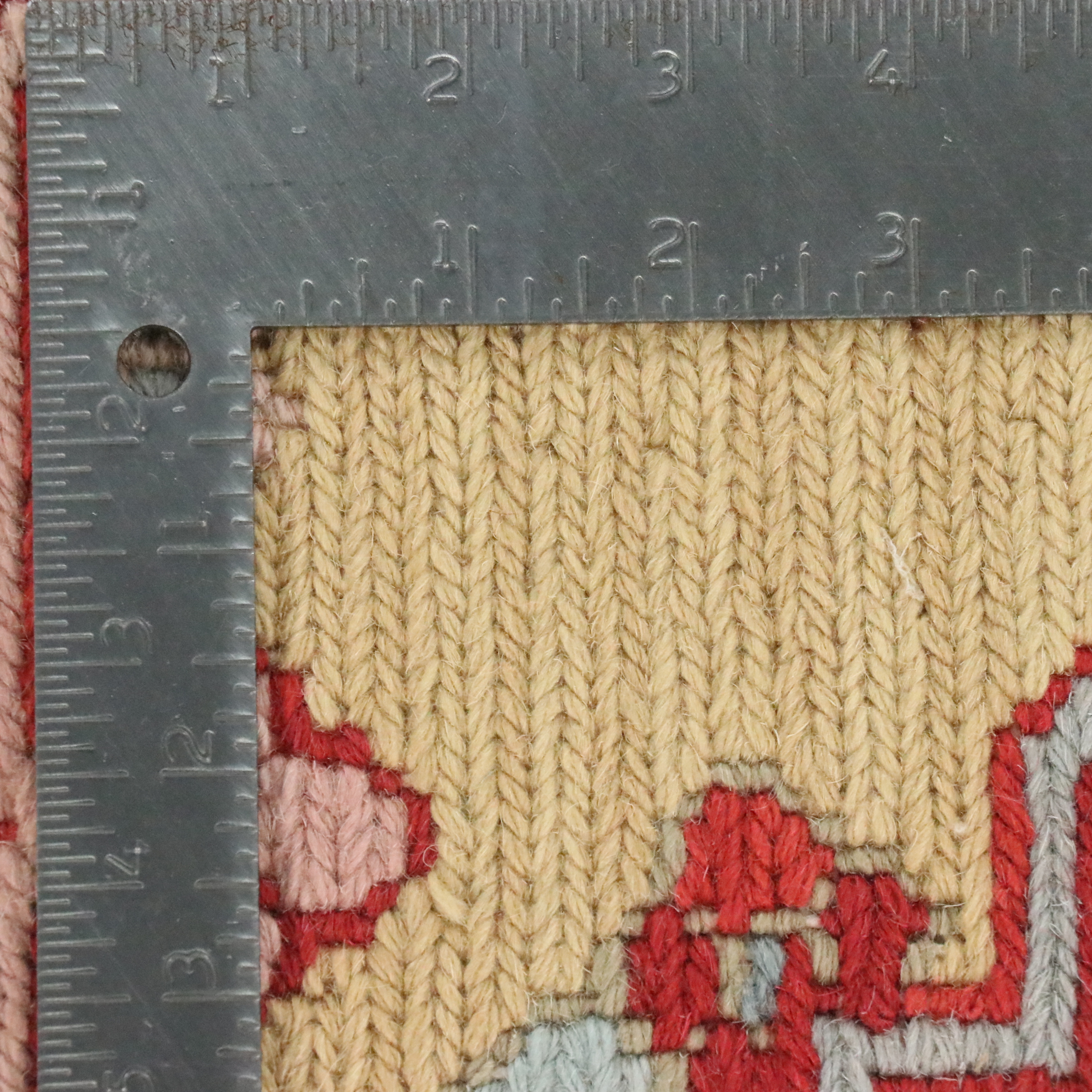 3'10 x 6'2 Handwoven Indian Soumak Area Rug