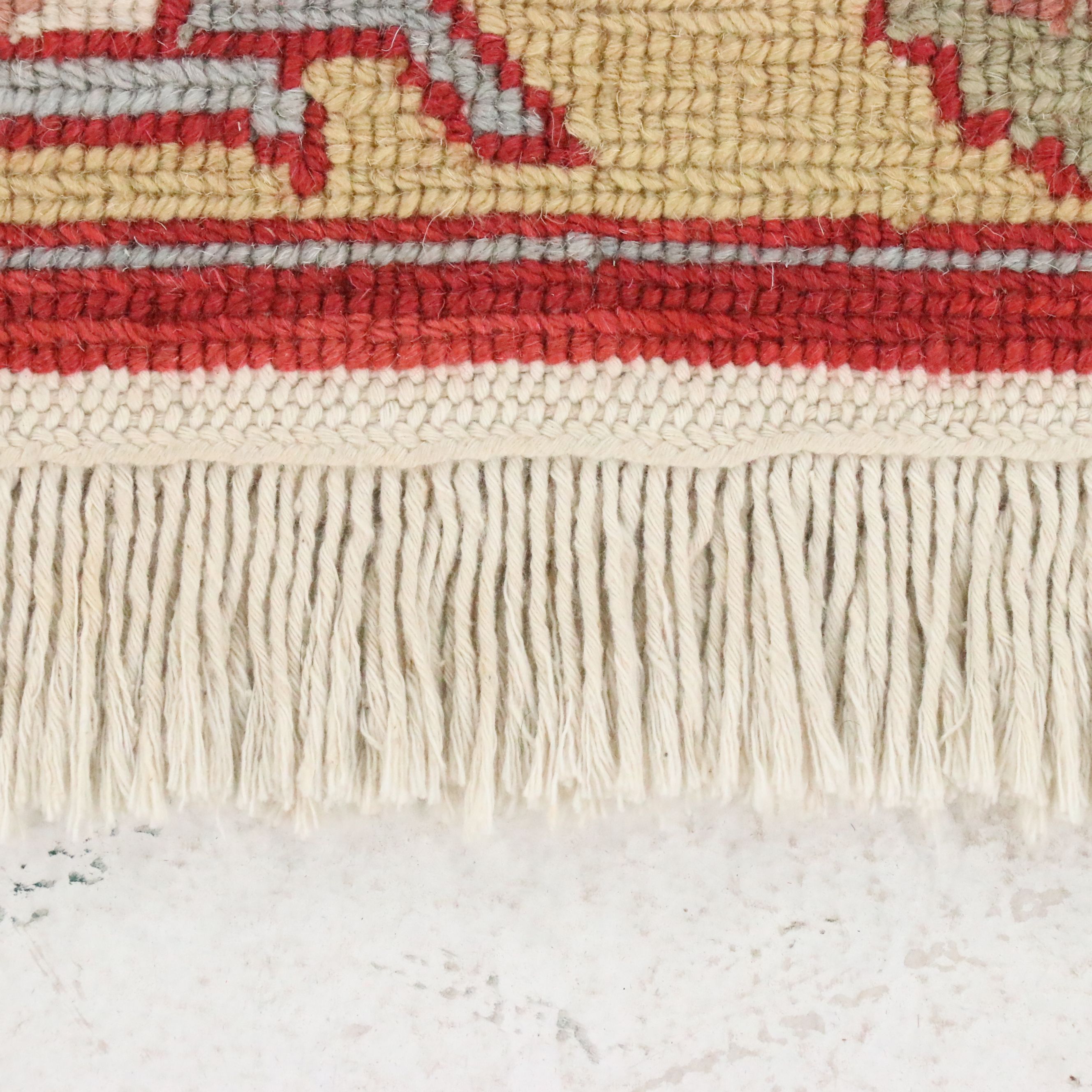 3'10 x 6'2 Handwoven Indian Soumak Area Rug