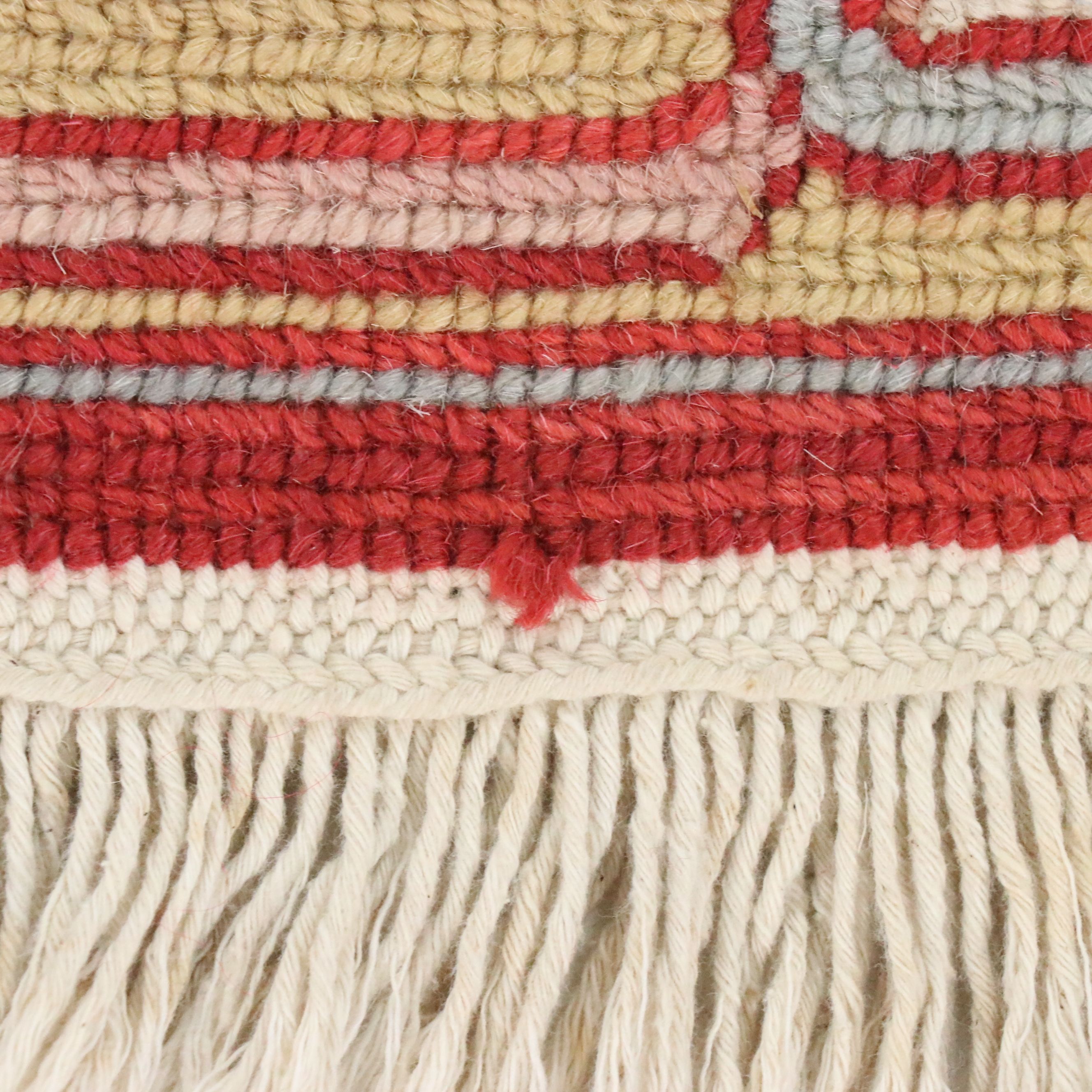 3'10 x 6'2 Handwoven Indian Soumak Area Rug