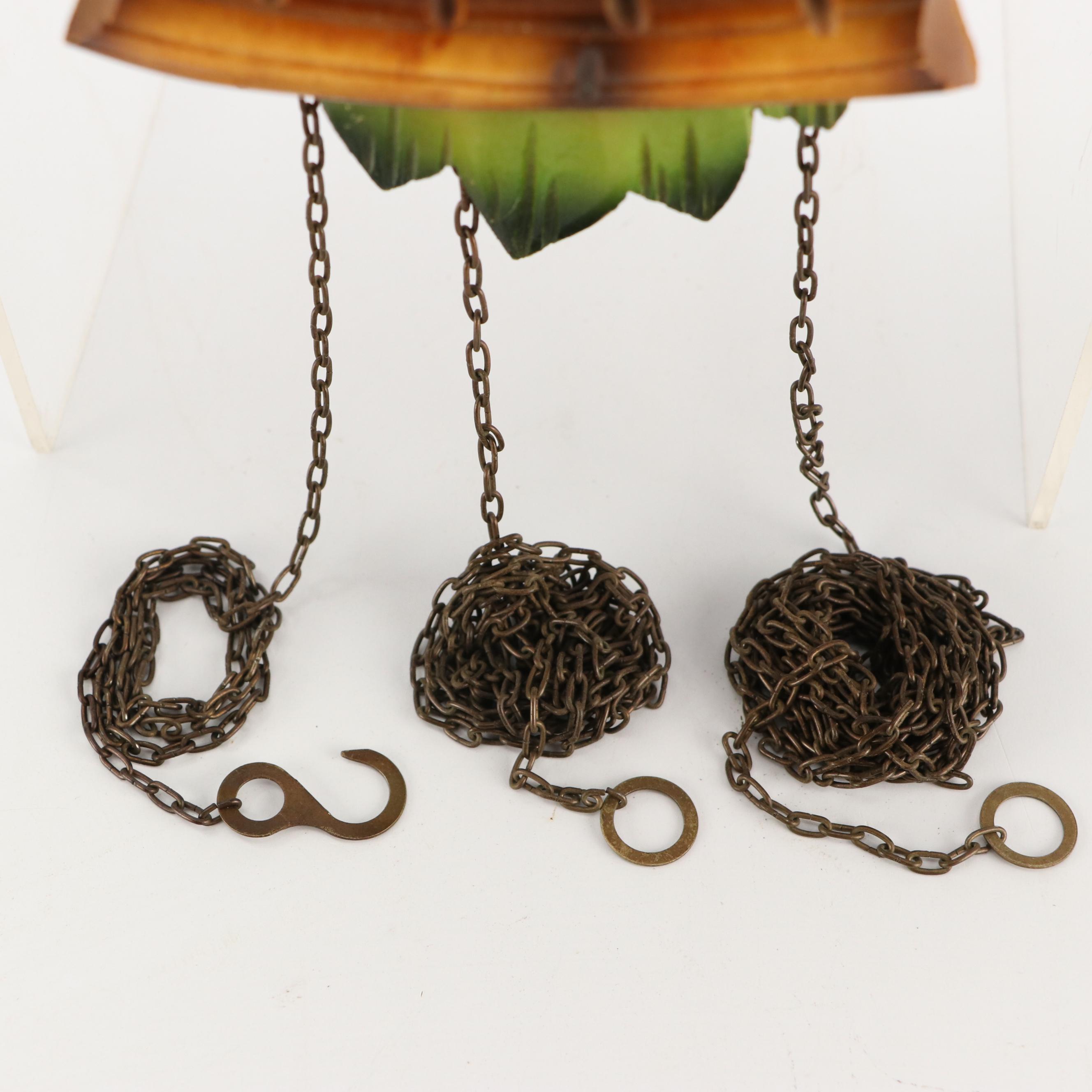 West German Polychrome Carved Wood Cuckoo Clock, Late 20th C.