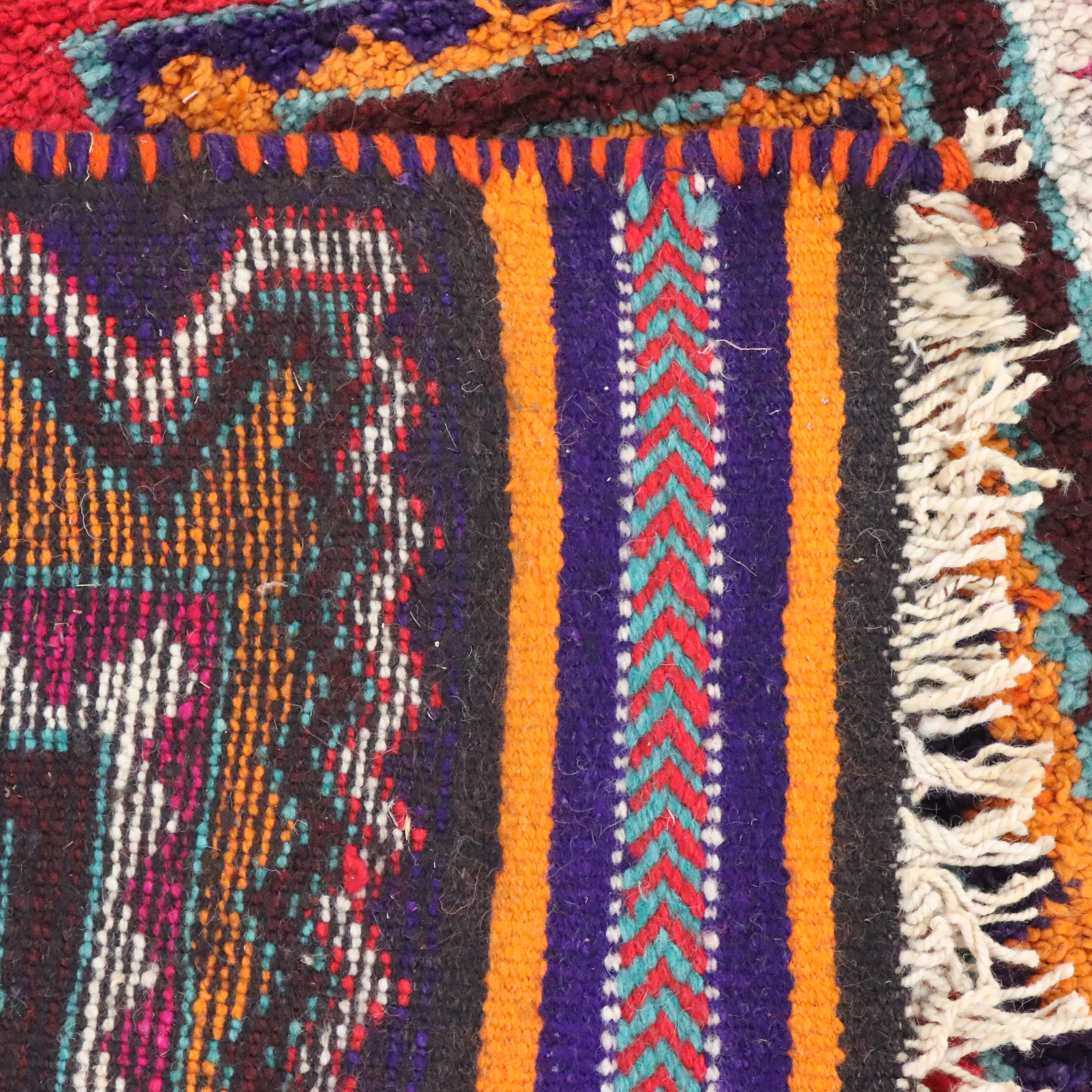 3'6 x 12'1 Hand-Knotted Moroccan Berber Long Rug