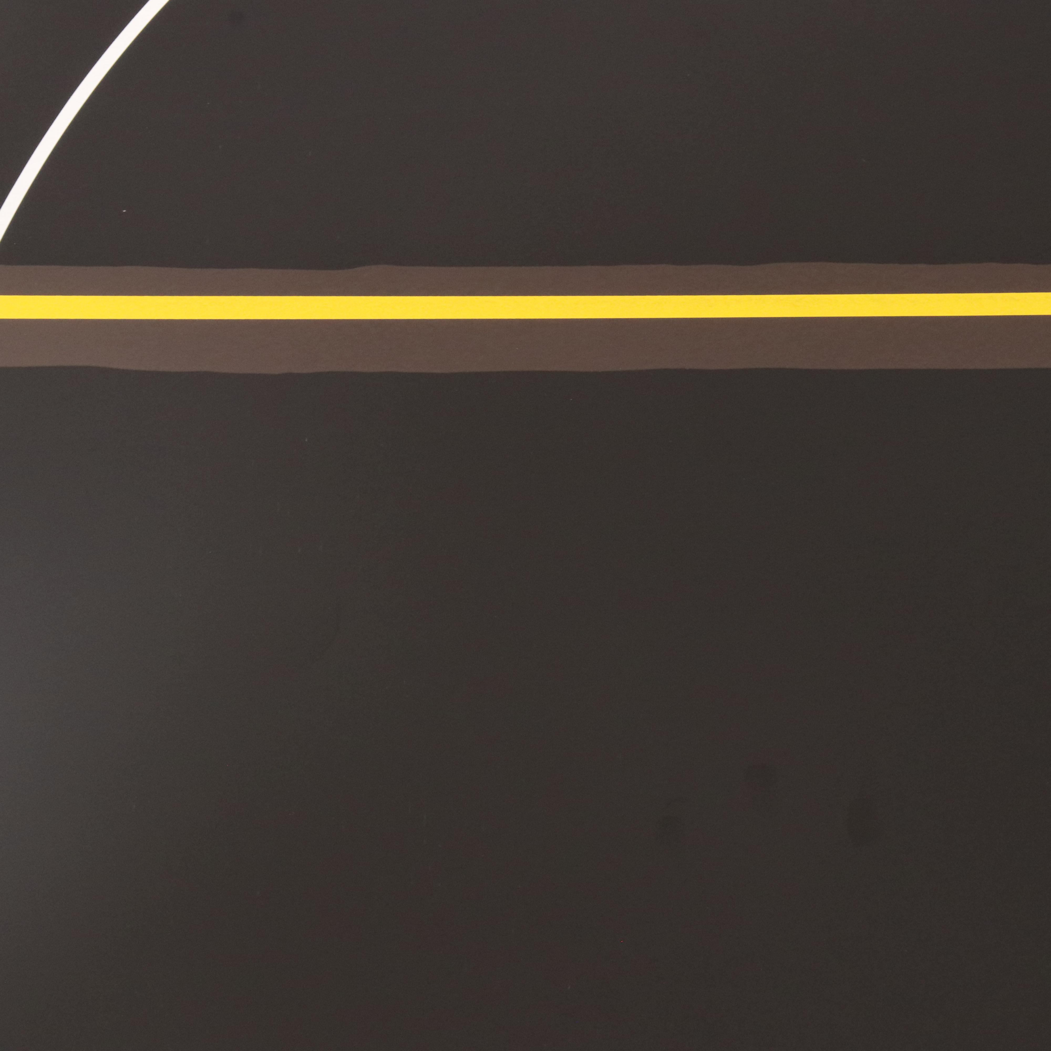 Thomas Whelan Benton Abstract Serigraph "Rainbow Mountain," 1981