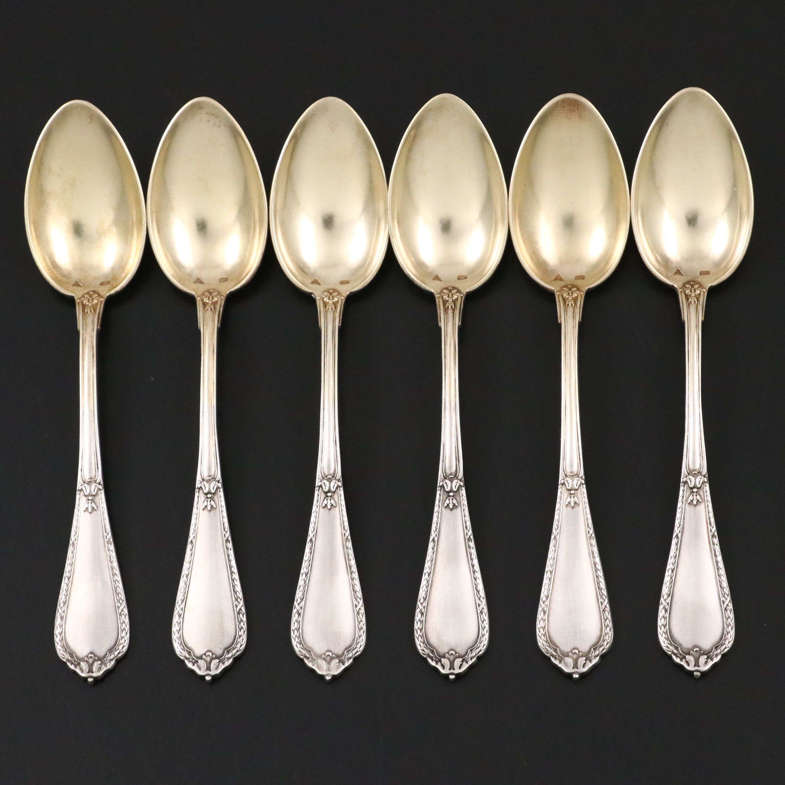 Belgian 950 Silver Demitasse Spoons with Presentation Box